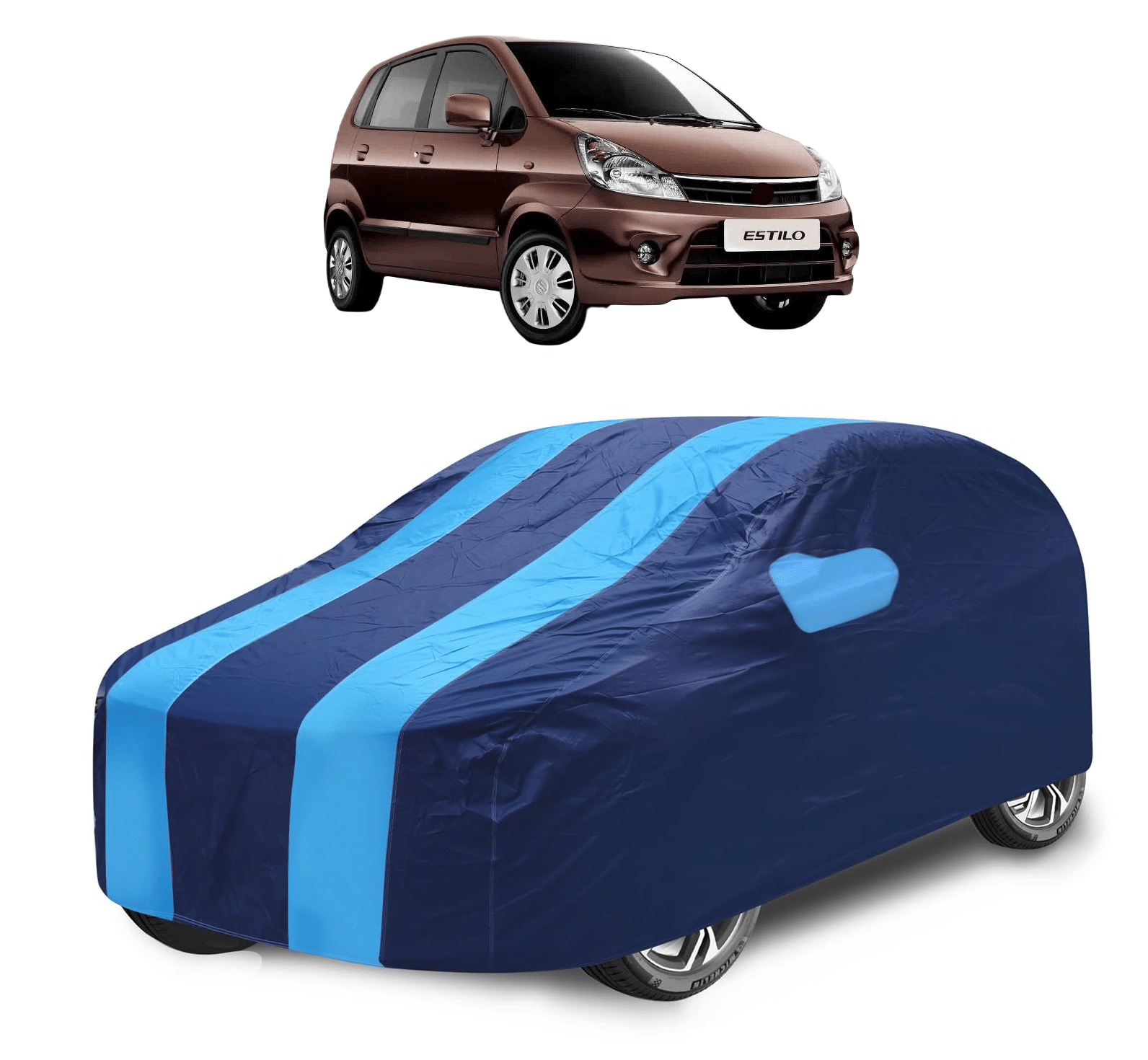     			Auto Hub Car Body Cover for Maruti Suzuki All Car Models With Mirror Pocket ( Pack of 1 ) , Blue