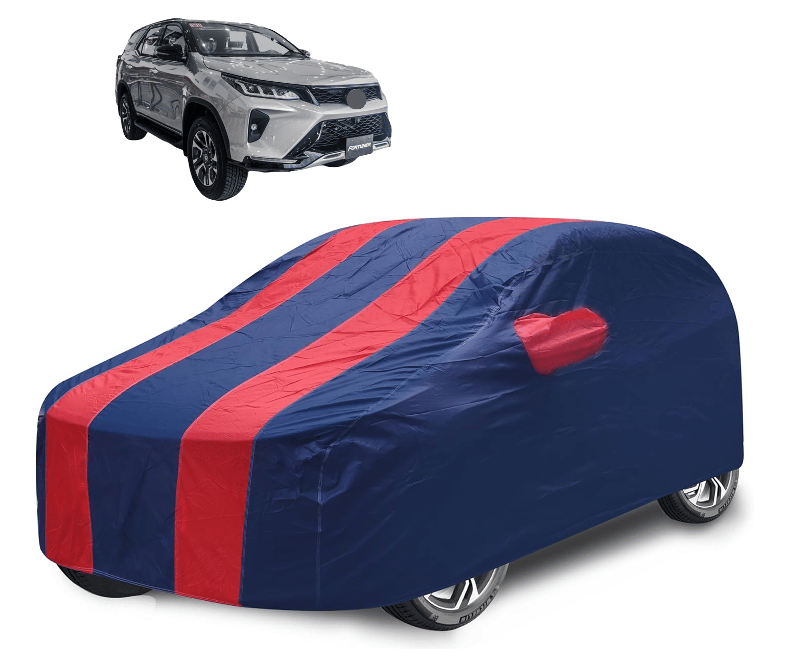 Auto Hub Car Body Cover for Toyota All Car Models With Mirror Pocket ( Pack of 1 ) , Red Auto Hub Car Body Cover for Toyota All Car Models With Mirror Pocket ( Pack of 1 ) , Red