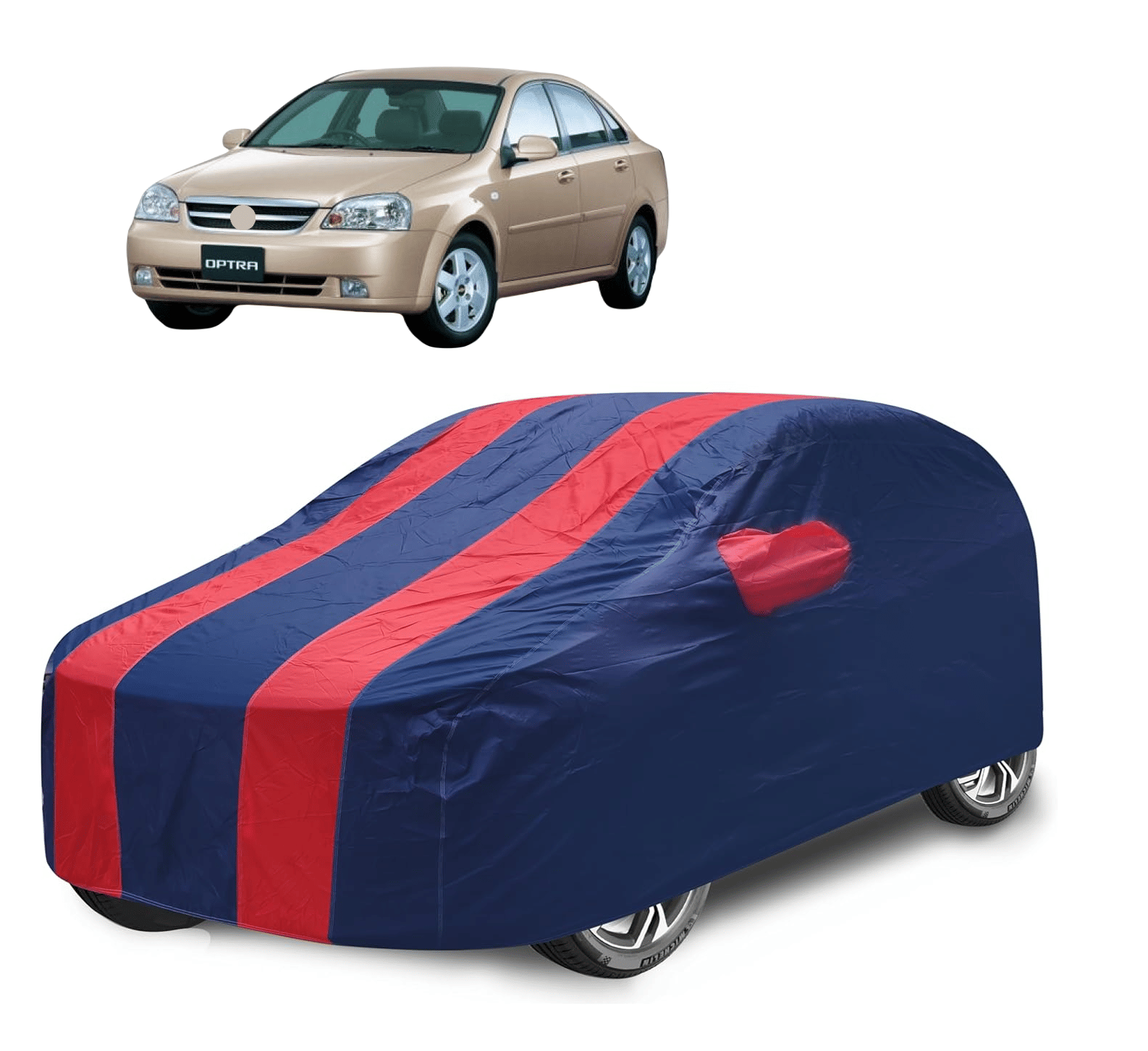 Auto Hub Car Body Cover for Chevrolet All Car Models With Mirror Pocket ( Pack of 1 ) , Red Auto Hub Car Body Cover for Chevrolet All Car Models With Mirror Pocket ( Pack of 1 ) , Red
