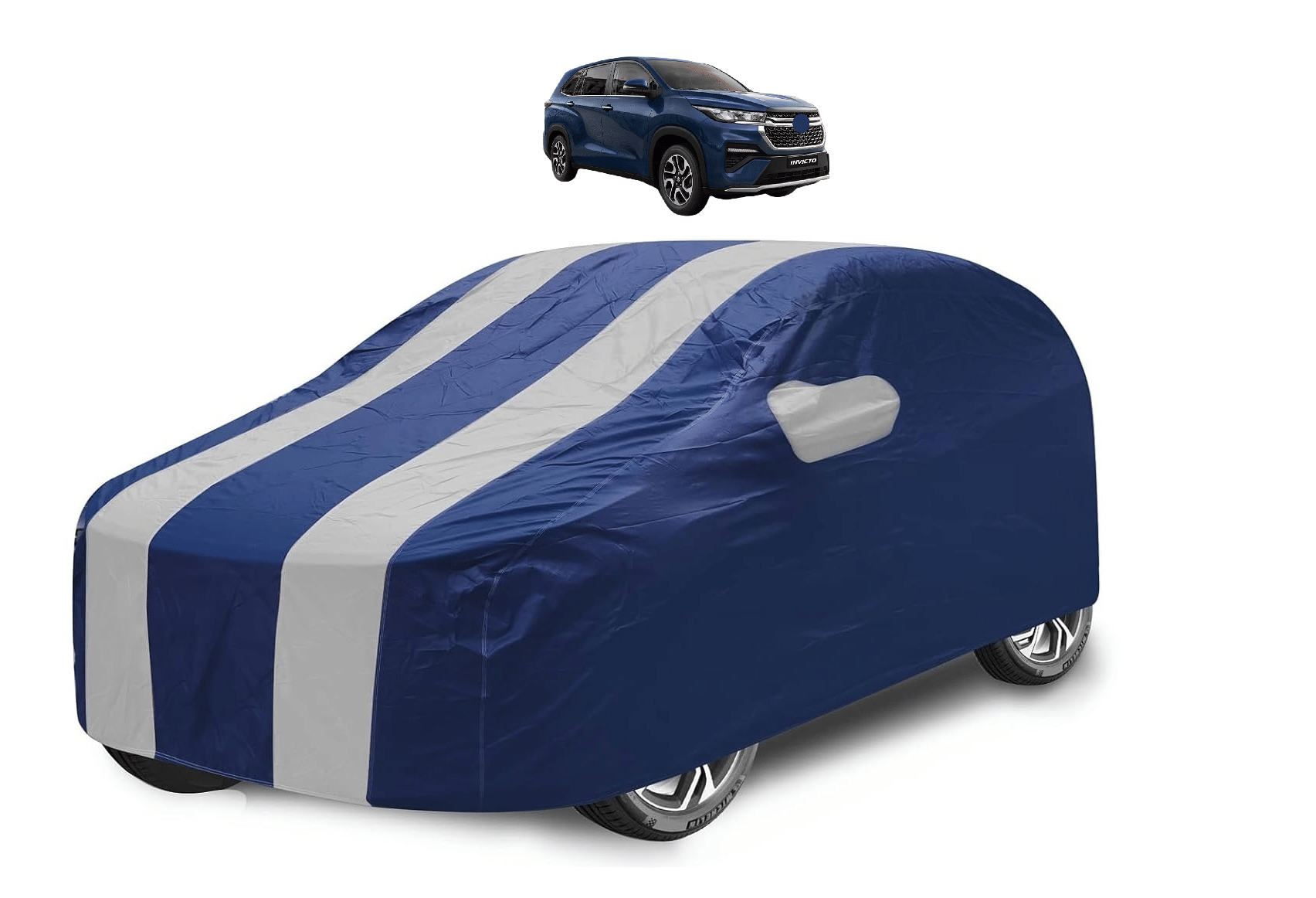     			Auto Hub Car Body Cover for Maruti Suzuki All Car Models With Mirror Pocket ( Pack of 1 ) , Silver