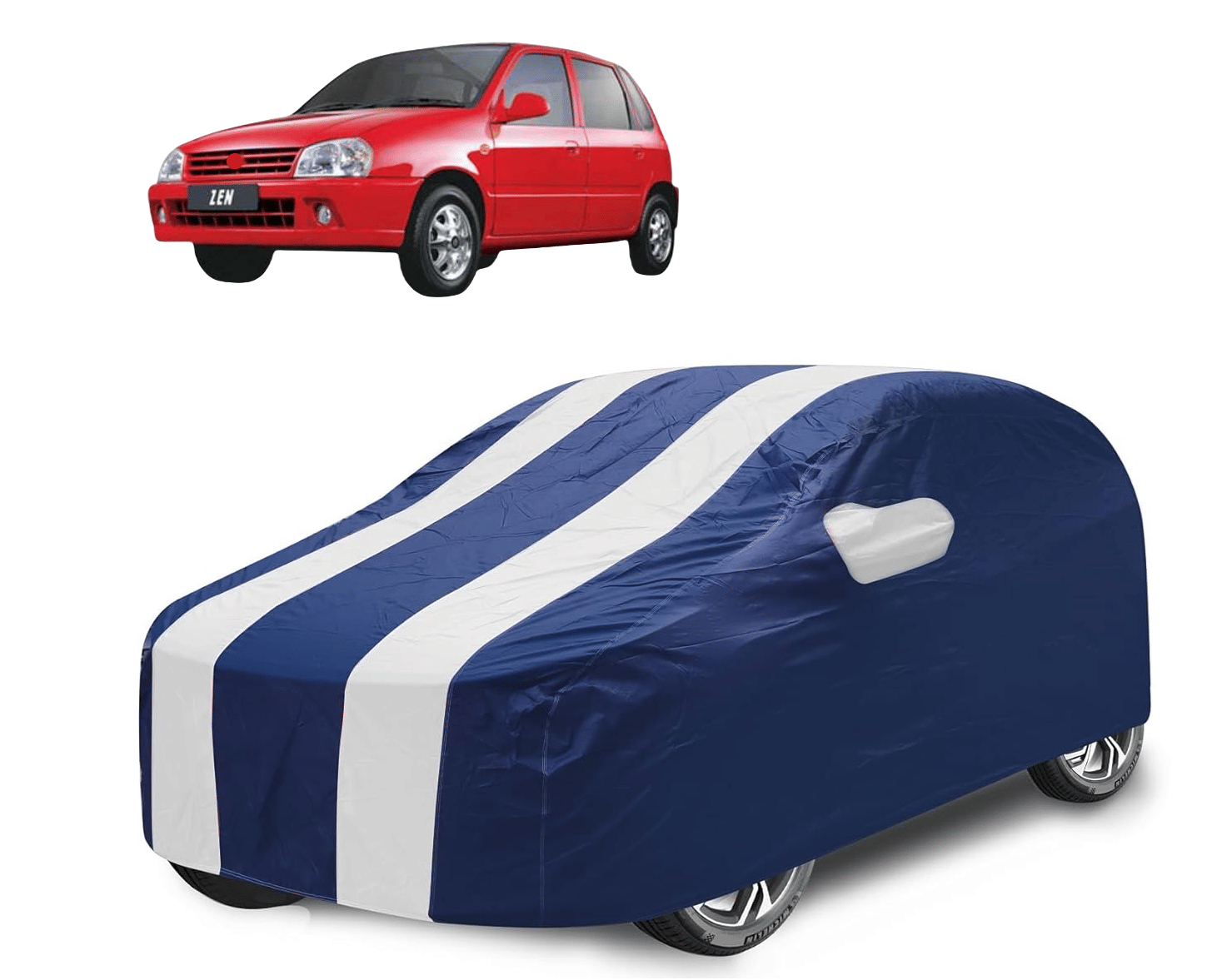 Auto Hub Car Body Cover for Maruti Suzuki All Car Models With Mirror Pocket ( Pack of 1 ) , White Auto Hub Car Body Cover for Maruti Suzuki All Car Models With Mirror Pocket ( Pack of 1 ) , White