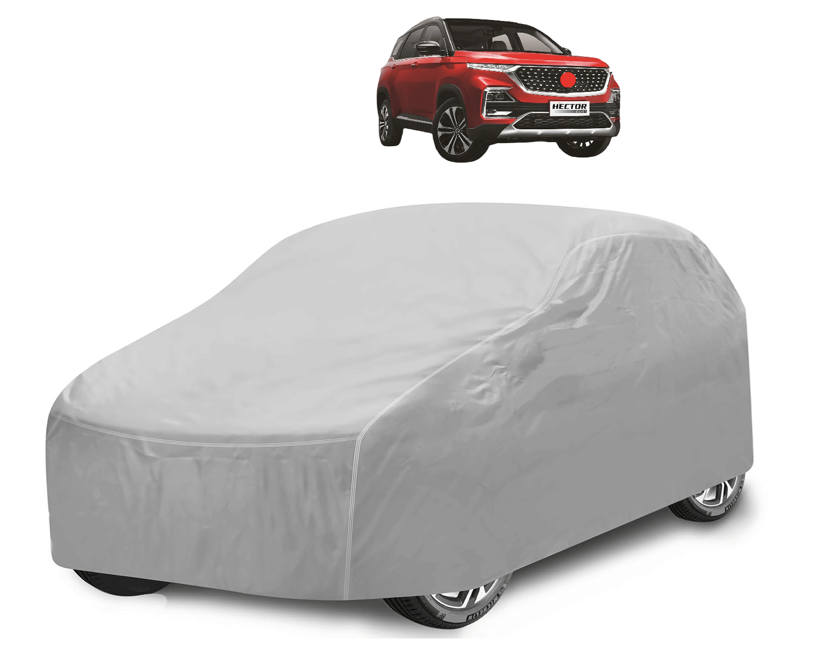 Auto Hub Car Body Cover for Premier All Car Models With Mirror Pocket ( Pack of 1 ) , Silver Auto Hub Car Body Cover for Premier All Car Models With Mirror Pocket ( Pack of 1 ) , Silver