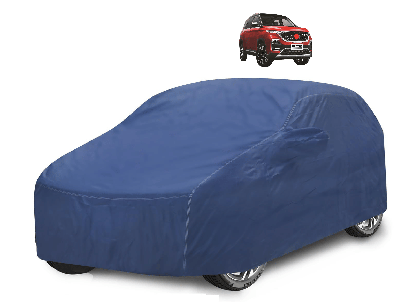     			Auto Hub Car Body Cover for Premier All Car Models With Mirror Pocket ( Pack of 1 ) , Blue