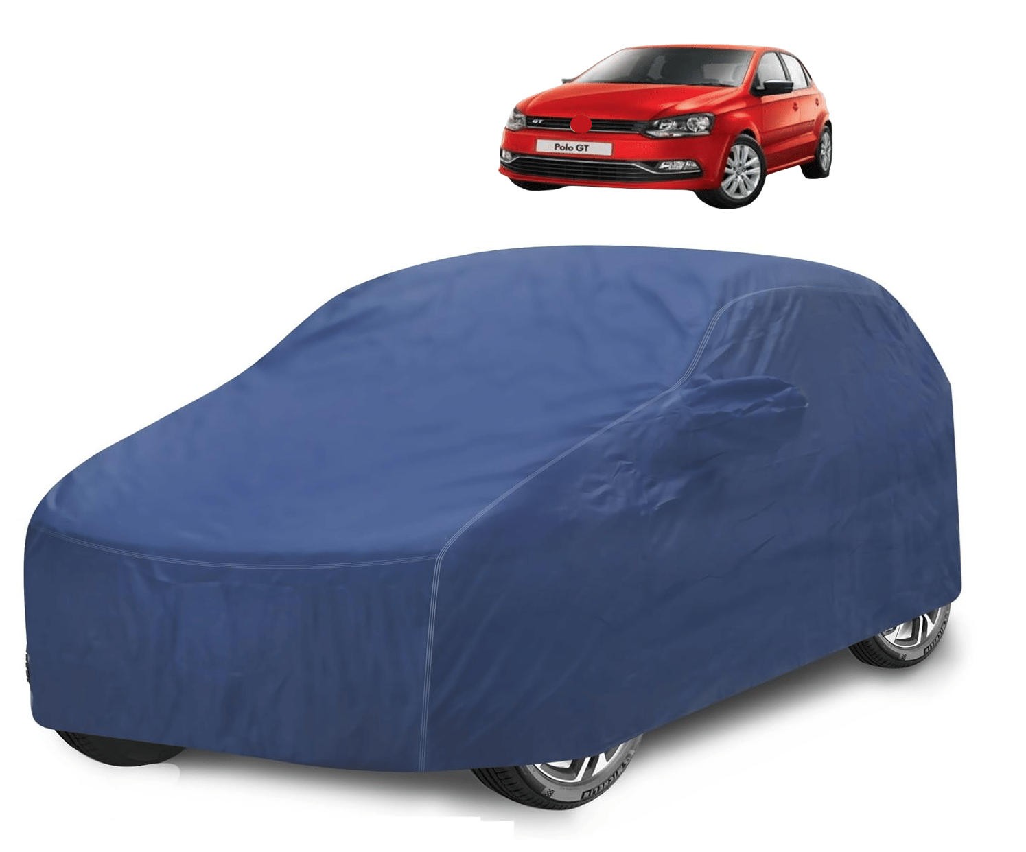 Auto Hub Car Body Cover for Volkswagen All Car Models With Mirror Pocket ( Pack of 1 ) , Blue Auto Hub Car Body Cover for Volkswagen All Car Models With Mirror Pocket ( Pack of 1 ) , Blue