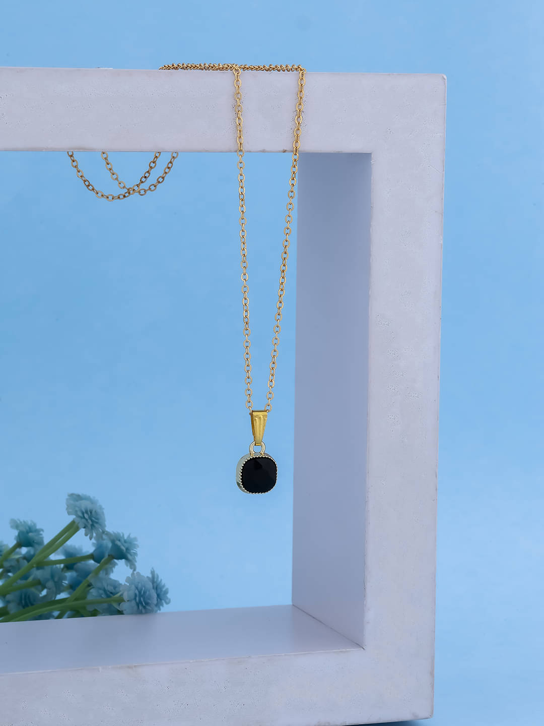     			BRANDSOON Black Pendant ( Pack of 1 )
