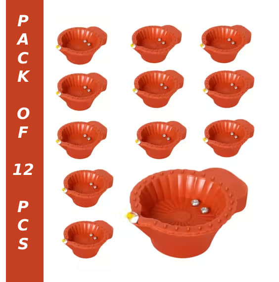 Benicia Plastic Diwali Diya - Pack of 12