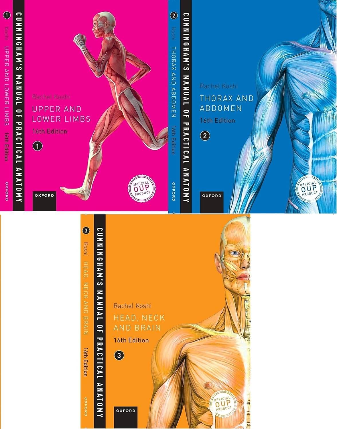 Cunningham's Manual of Practical Anatomy - Set of 3 Volumes - 16th Edition Paperback Cunningham's Manual of Practical Anatomy - Set of 3 Volumes - 16th Edition Paperback