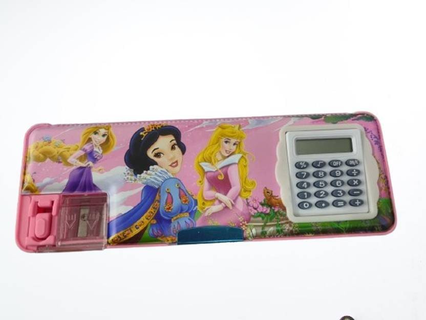 FREEDY 1 Multipurpose Magnetic Pencil Box with Calculator & Dual Sharpener for Girls & Boys for School | Big Size Cartoon Printed Pencil Case for Kids (Princess Pink) FREEDY 1 Multipurpose Magnetic Pencil Box with Calculator & Dual Sharpener for Girls & Boys for School | Big Size Cartoon Printed Pencil Case for Kids (Princess Pink)