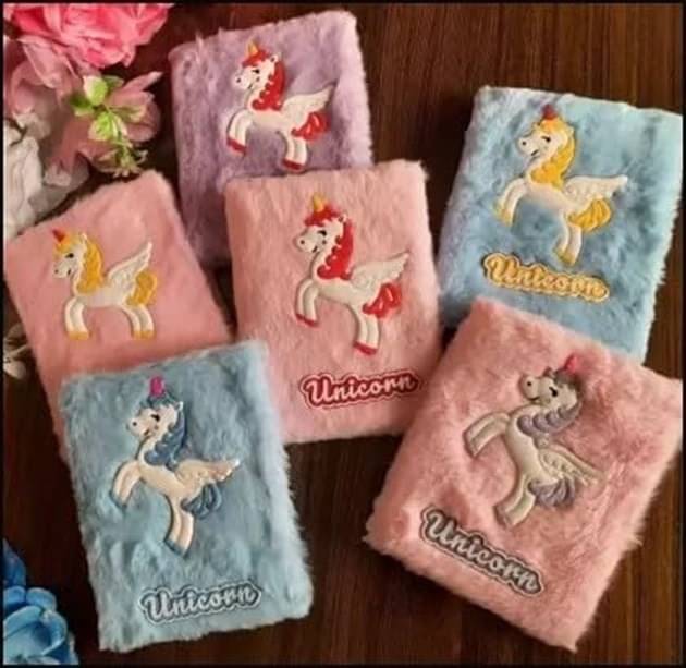     			Freedy 1 Furry Diary for Kids Fur Notebook for Girls Personal Diary for Kids A6 Diary Ruled 120 Pages(Set Of 1 Multicolor)(Any One Random Design Will Send)