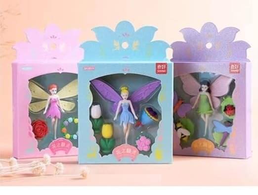 Freedy 1pc Cute Colourful Fairy Angel Eraser Set Random for Birthday Return Gifts Non-Toxic Eraser(Any random design will send)(Set of 1 Multicolor) Freedy 1pc Cute Colourful Fairy Angel Eraser Set Random for Birthday Return Gifts Non-Toxic Eraser(Any random design will send)(Set of 1 Multicolor)
