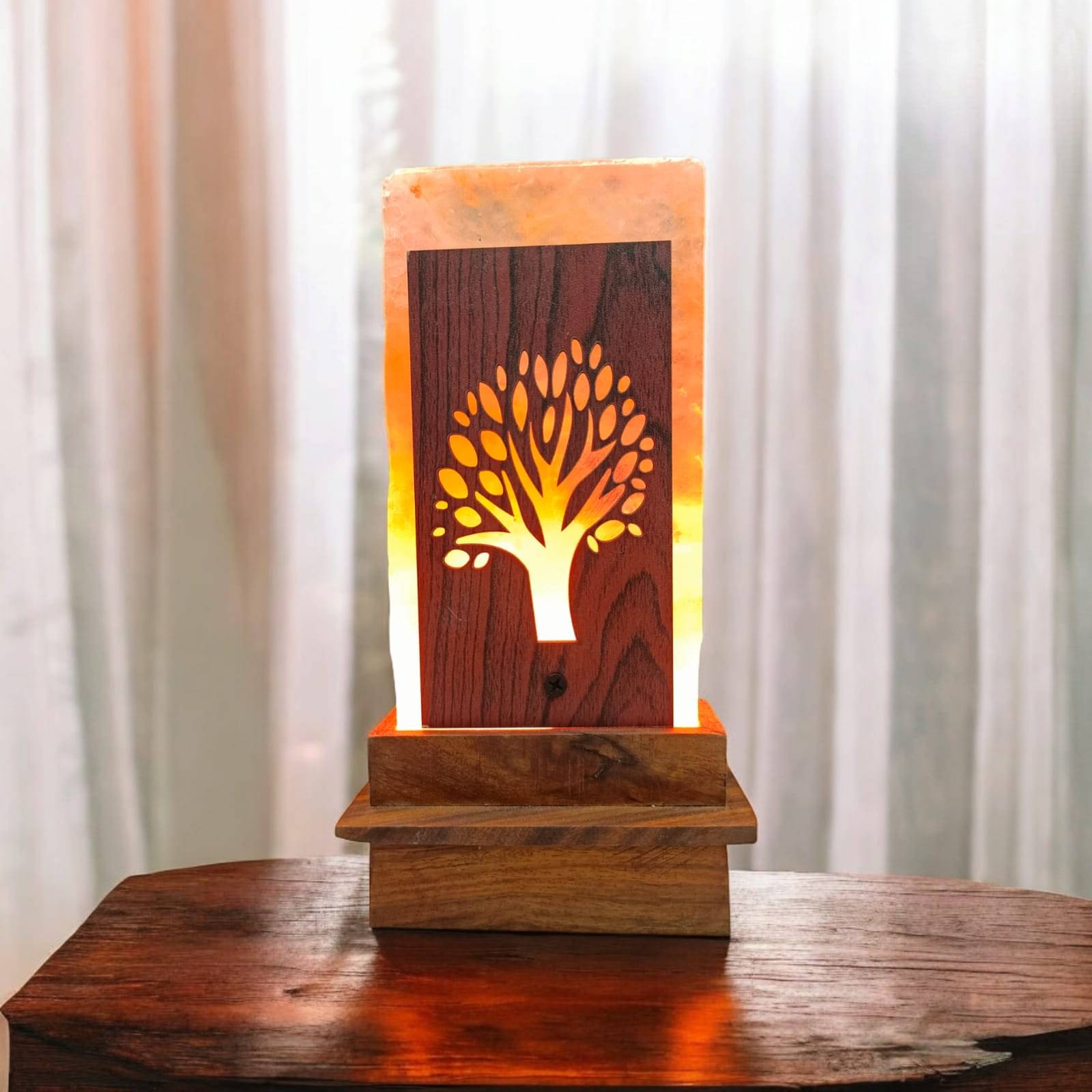 GLOBAL AROMA Orange Himalayan Salt Table Lamp ( Pack of 1 )     			GLOBAL AROMA Orange Himalayan Salt Table Lamp ( Pack of 1 )