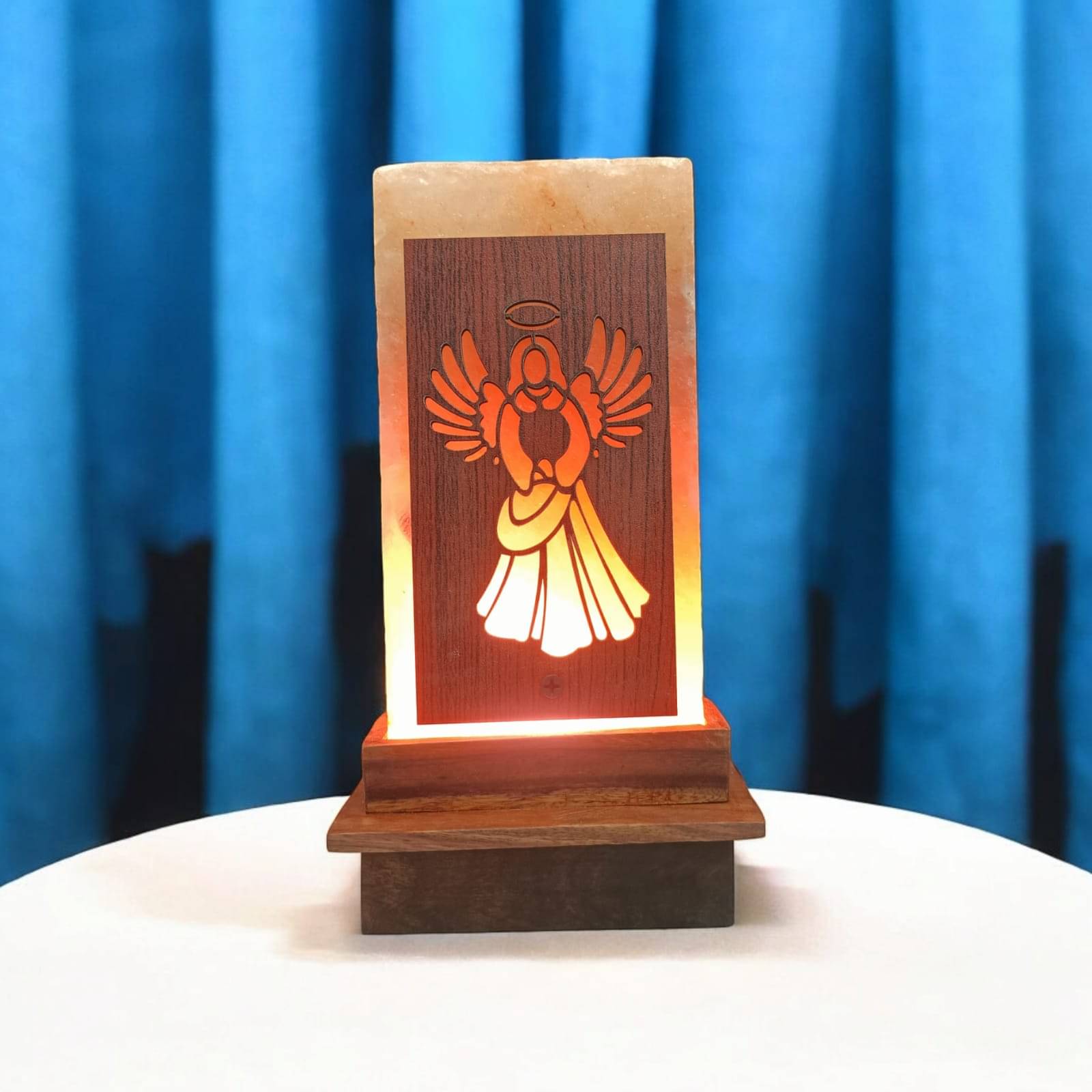 GLOBAL AROMA Orange Himalayan Salt Table Lamp ( Pack of 1 )     			GLOBAL AROMA Orange Himalayan Salt Table Lamp ( Pack of 1 )