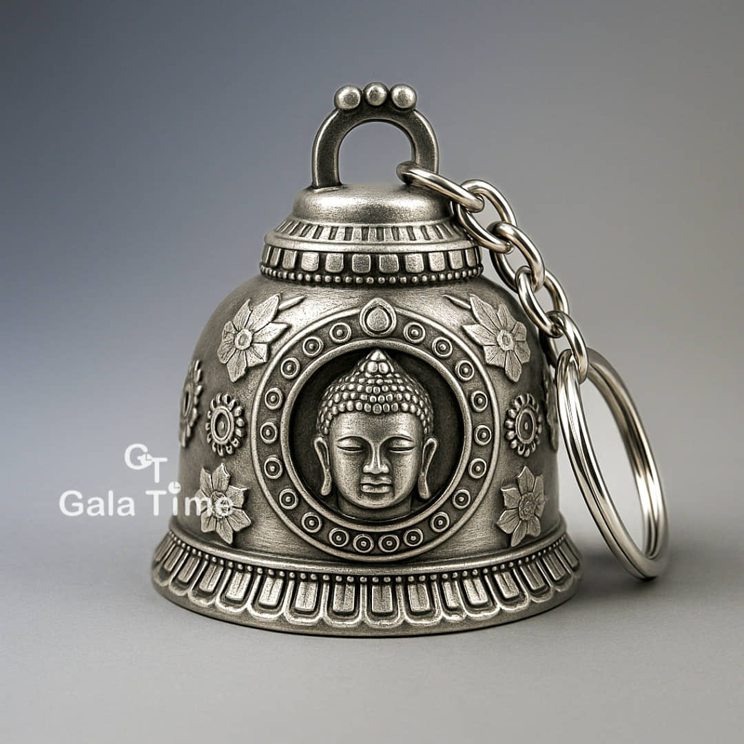 Buddha Guardian Bell Ghanti for Car Bike Zipper Pull Gift For Birthday Goodluck Key Chain