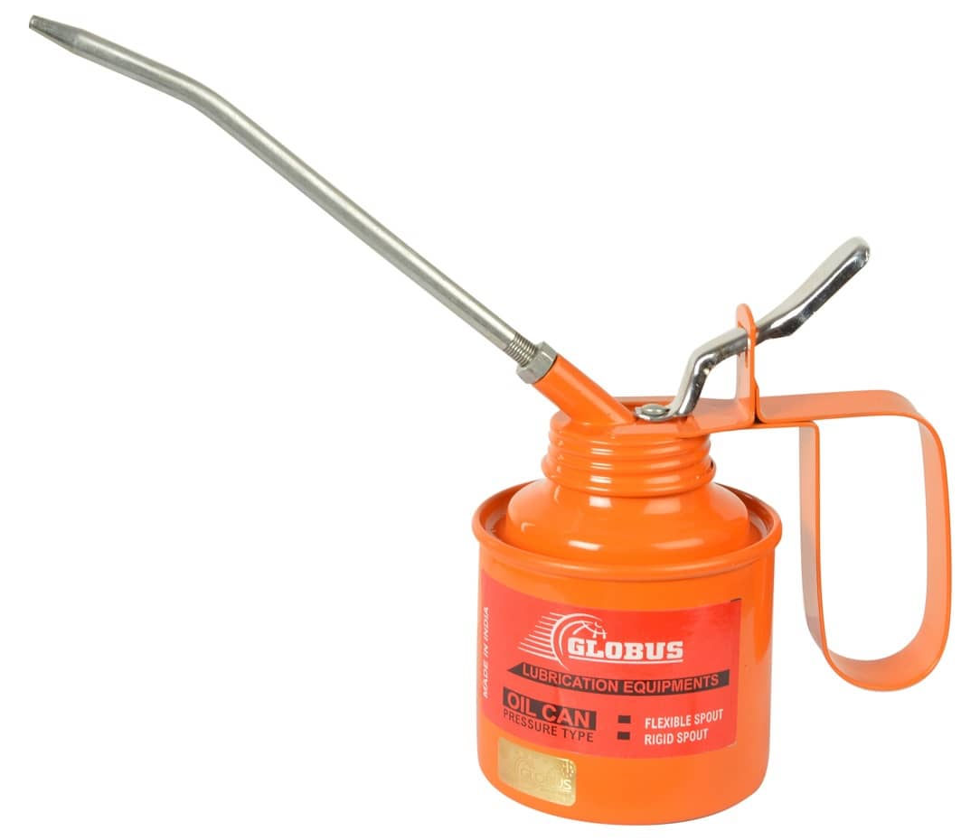Globus 206.. Steel Oil CAN 1 Pint(500 ML)  with FIX  SPOUT Manual Pump