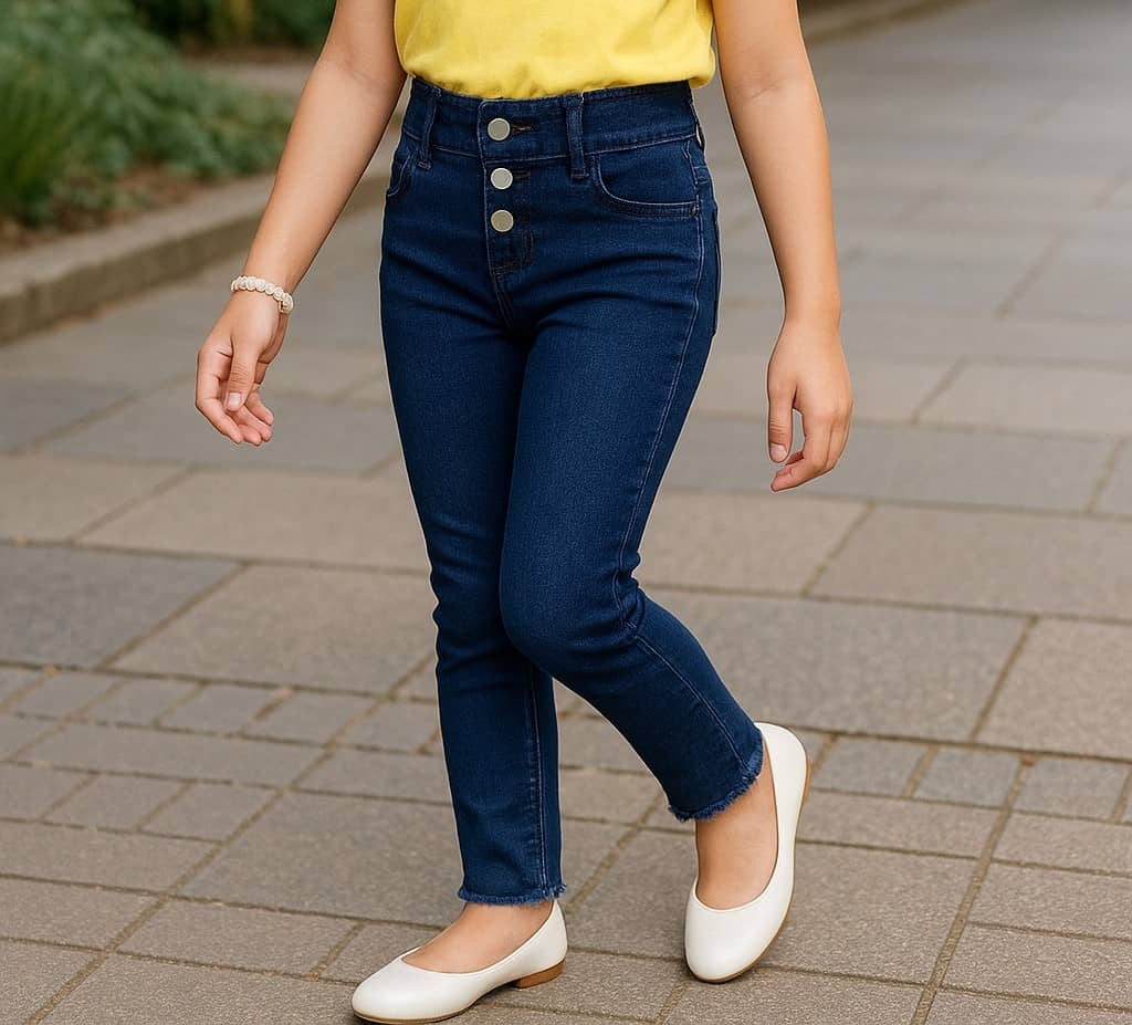 ICONIC ME Girls Denim Jeans ( Pack of 1 , Dark Blue ) - Jeans | Buy online on ZillyBuy