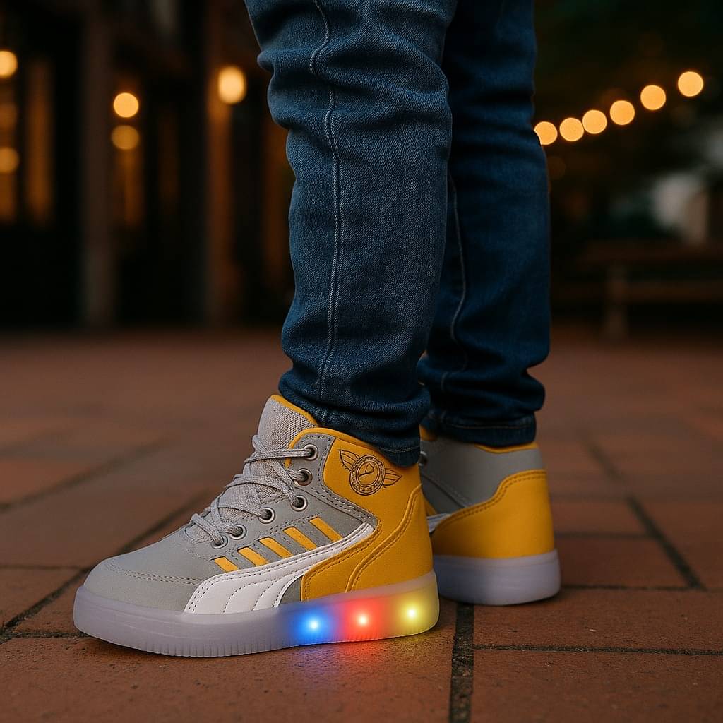     			ICONIC ME - Multicolor Boy's LED Shoes ( 1 Pair )