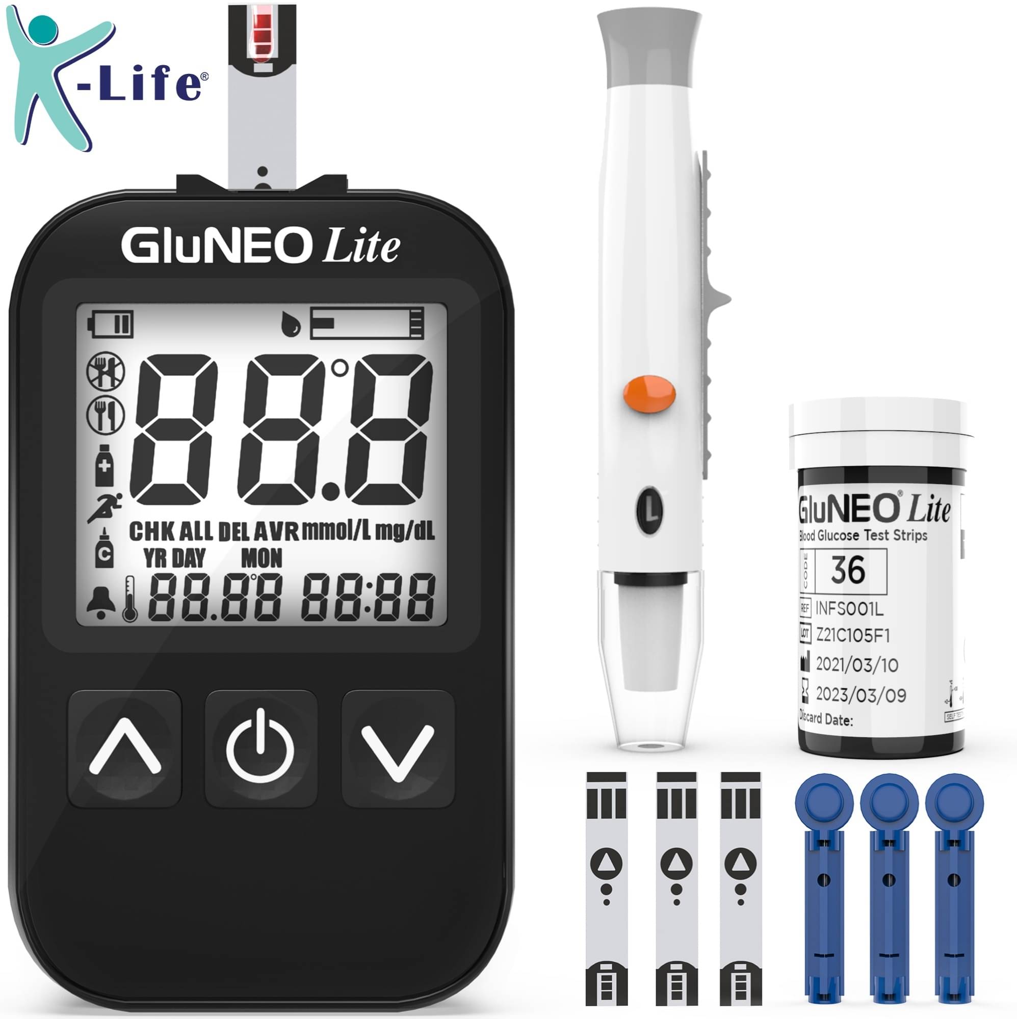     			K-life Glucometer