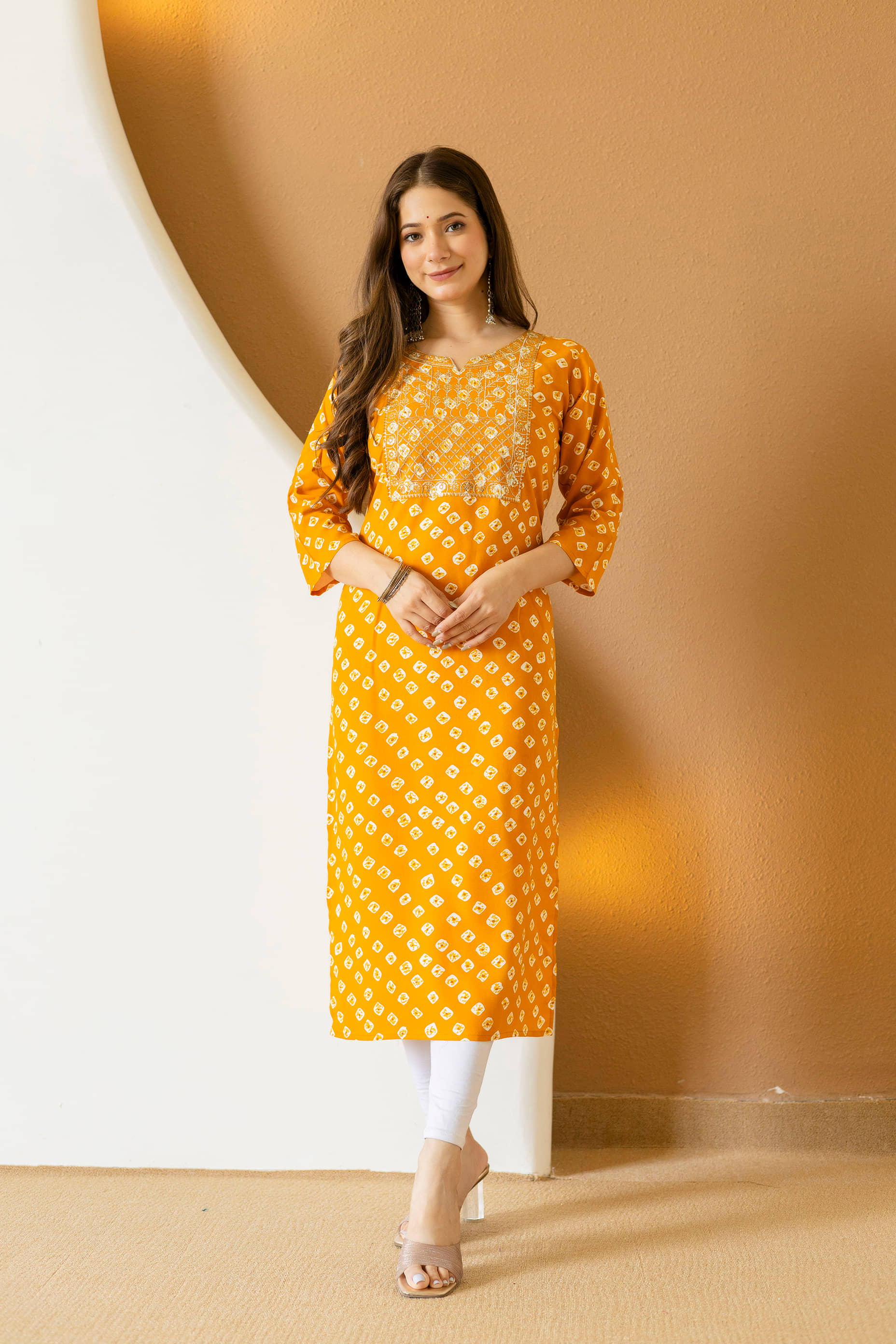 Kapadia Women Rayon Embroidered Straight Kurti ( Multicolor ) - Kurtis, Tunics | Buy online on ZillyBuy