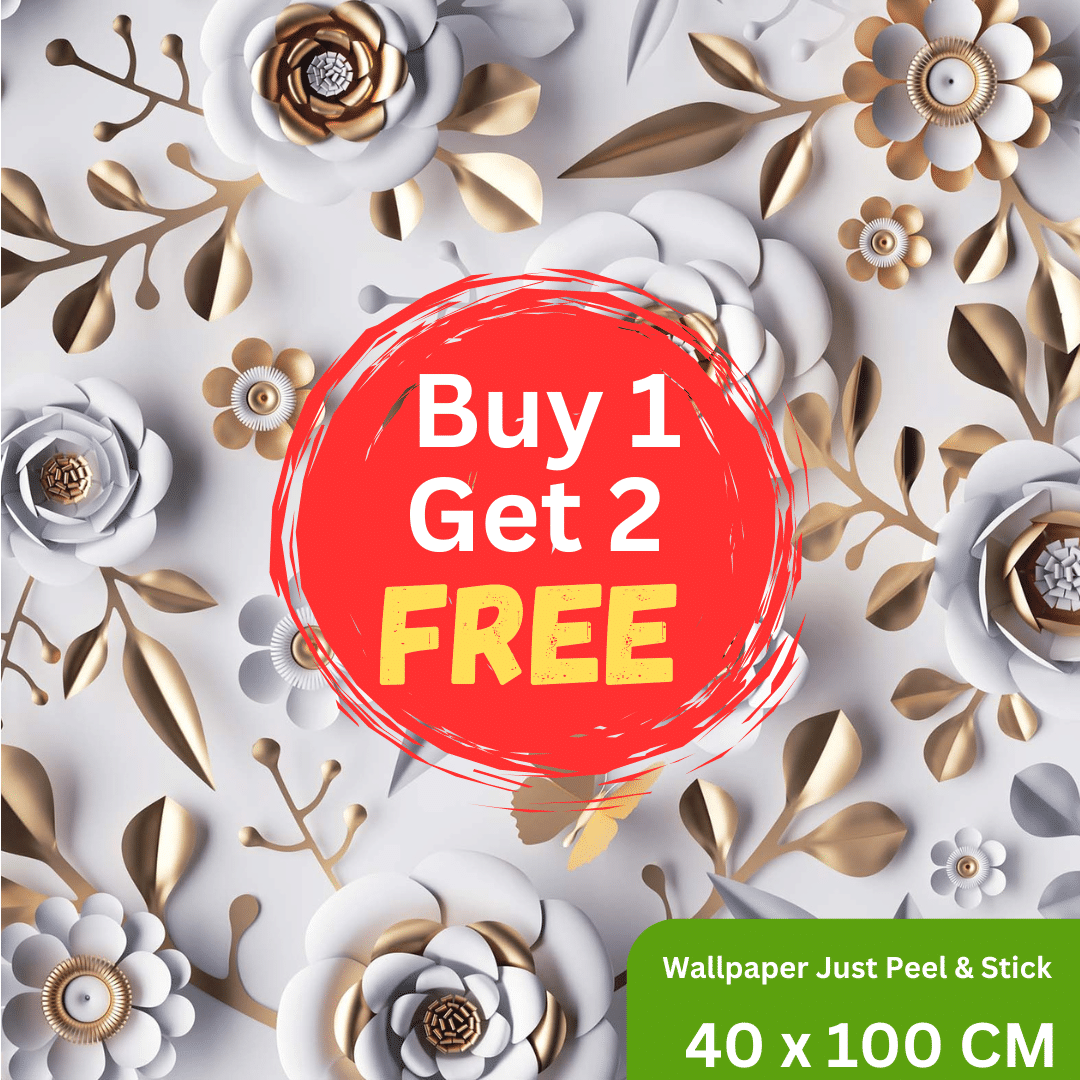 Krishna Enterprises 40 x 100Cm(PACK OF 3PCS) SLEF Adhesive Wallpaper for Living Room Bed Room Kitchen Hall Peel and Stick Vinyl Wallpaper Krishna Enterprises 40 x 100Cm(PACK OF 3PCS) SLEF Adhesive Wallpaper for Living Room Bed Room Kitchen Hall Peel and Stick Vinyl Wallpaper