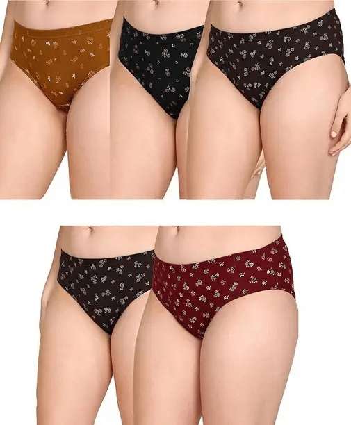     			Louis Craft Cotton Lycra Hipster ( Multicolor , Pack of 5 )