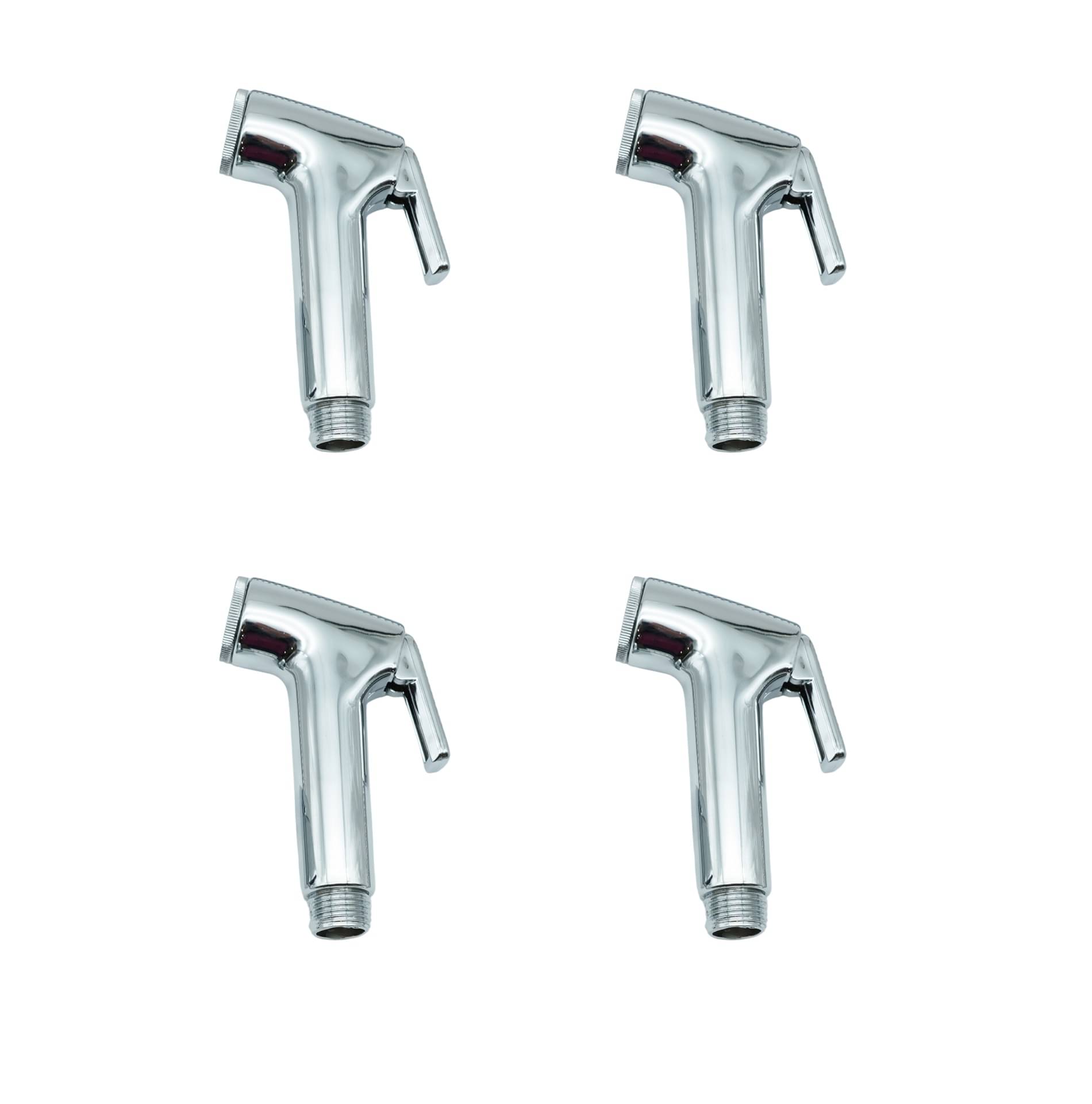     			LuvBath Fitting ABS Health Faucet Gun Without Hose Pipe or Wall Hook, Chrome Finish | Faucet Gun, Hand Jet Bidet Spray Head | Hand Shower Head | Health Faucet for Bathroom (4pc of Jet Spray Gun Head)