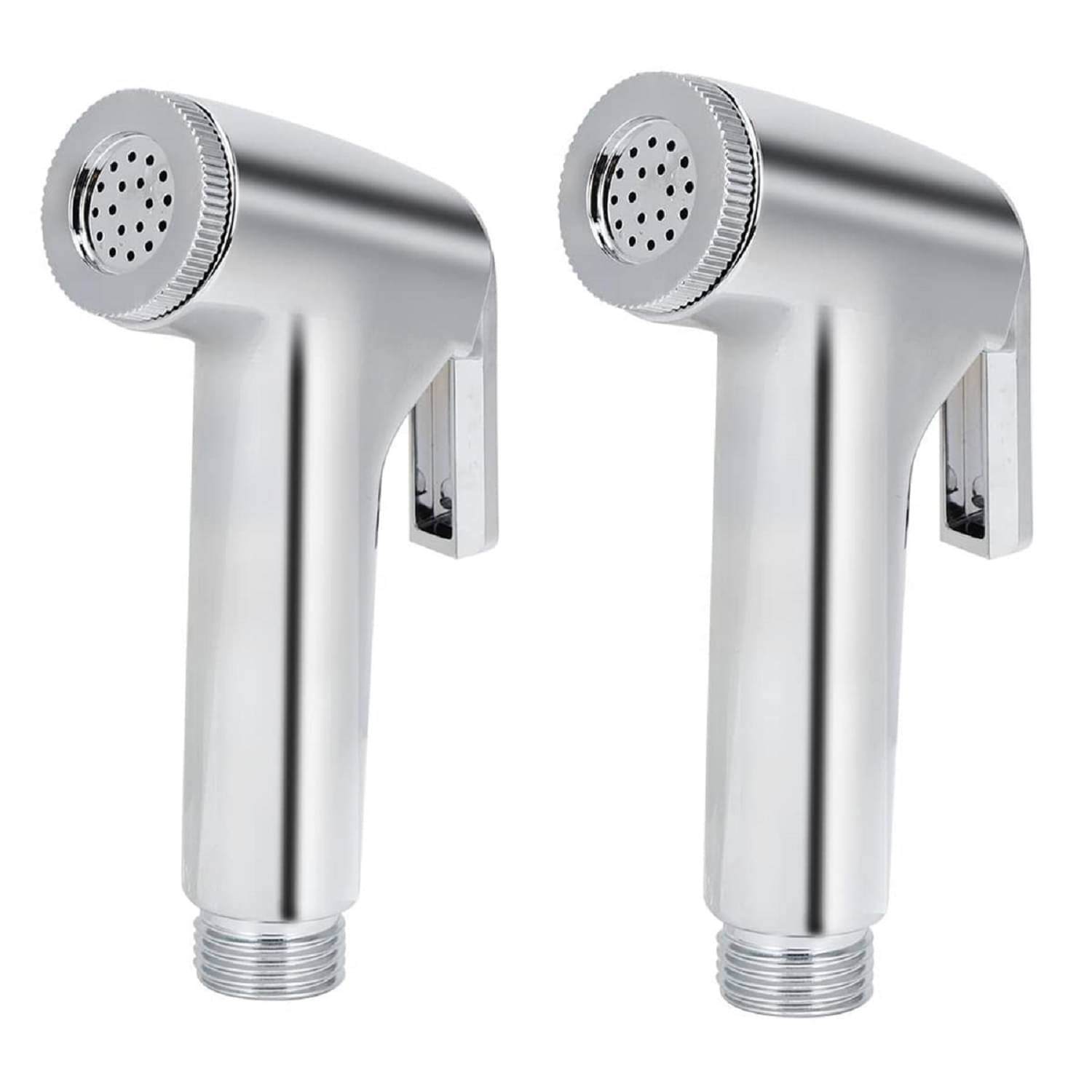     			LuvBath Fitting ABS Health Faucet Gun Without Hose Pipe or Wall Hook, Chrome Finish | Faucet Gun, Hand Jet Bidet Spray Head | Hand Shower Head | Health Faucet for Bathroom (2pc of Jet Spray Gun Head)