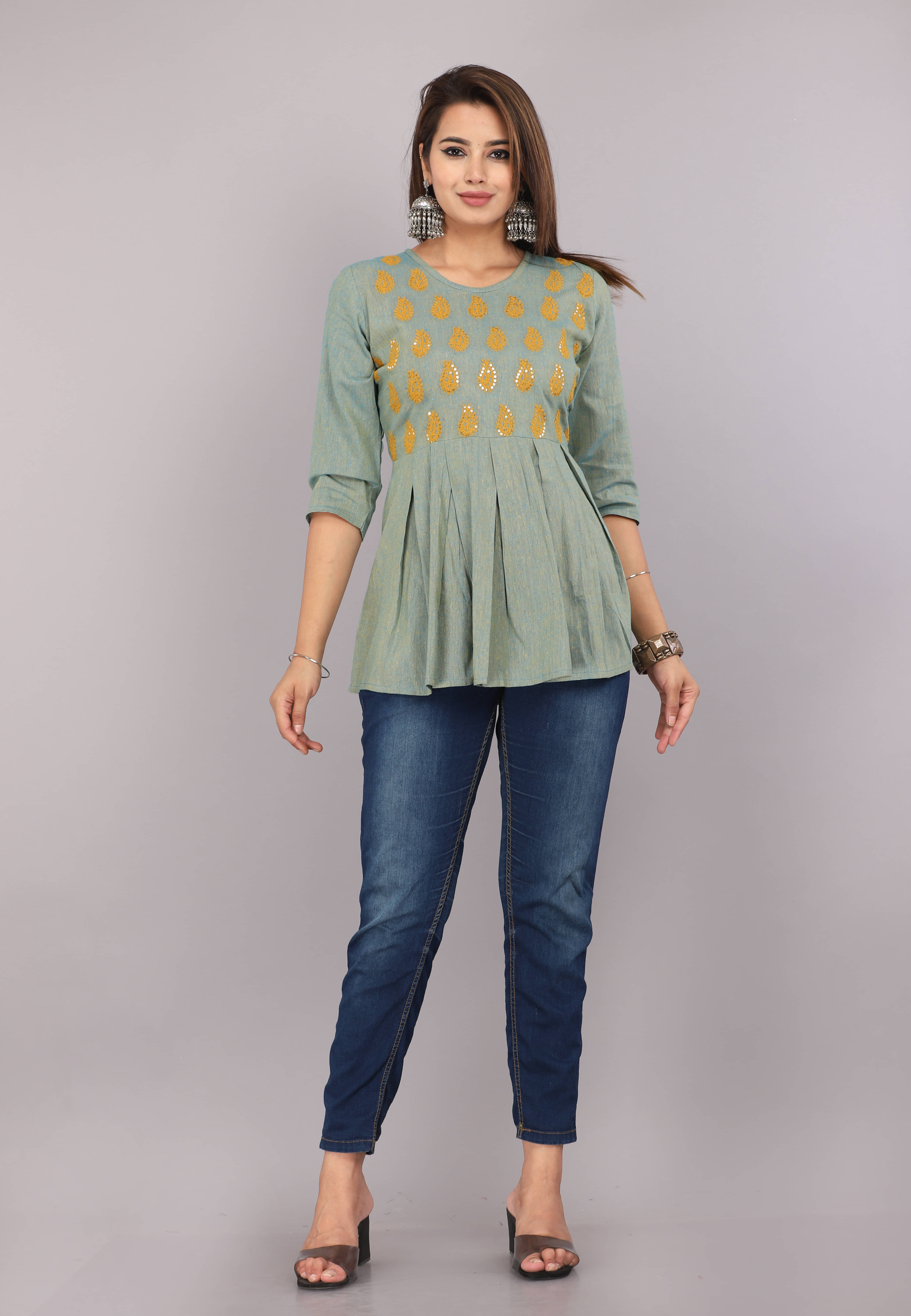     			Mehsoos Fashion Women's Cotton Tunic ( Multicolor )