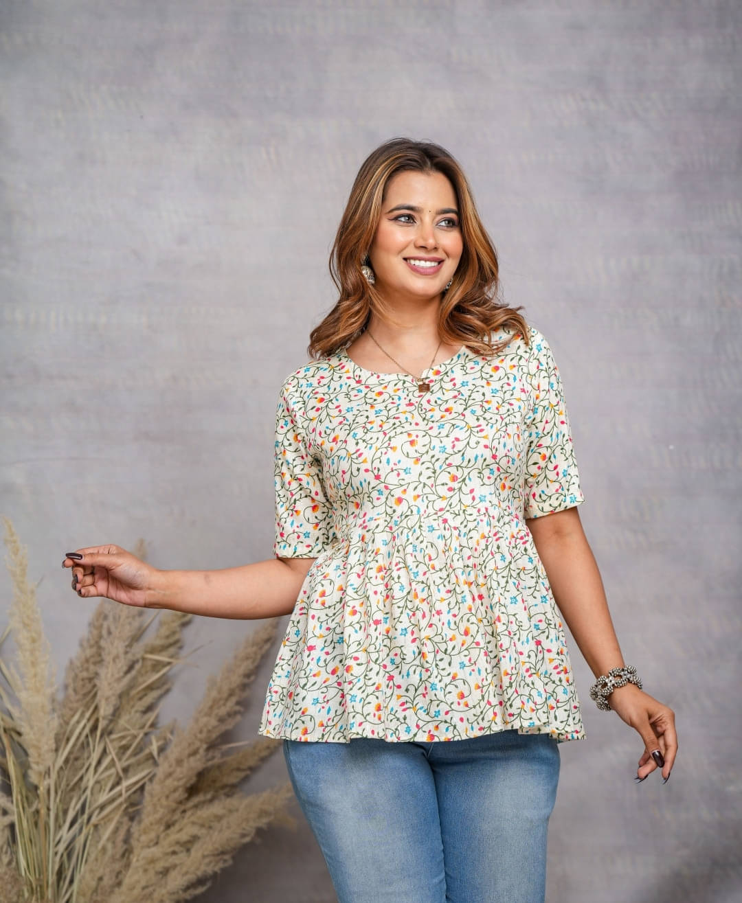     			Mehsoos Fashion Women's Cotton Regular Top ( Multicolor )