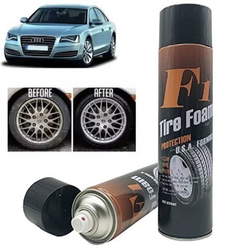 Multipurpose Tyre / Tire Foam Cleaner for Car Interior Seat Cover, Upholstery, Tire, Rim - Multi Surface Cleanser and Polisher Wheel Tire Cleaner (650 ml) Multipurpose Tyre / Tire Foam Cleaner for Car Interior Seat Cover, Upholstery, Tire, Rim - Multi Surface Cleanser and Polisher Wheel Tire Cleaner (650 ml)