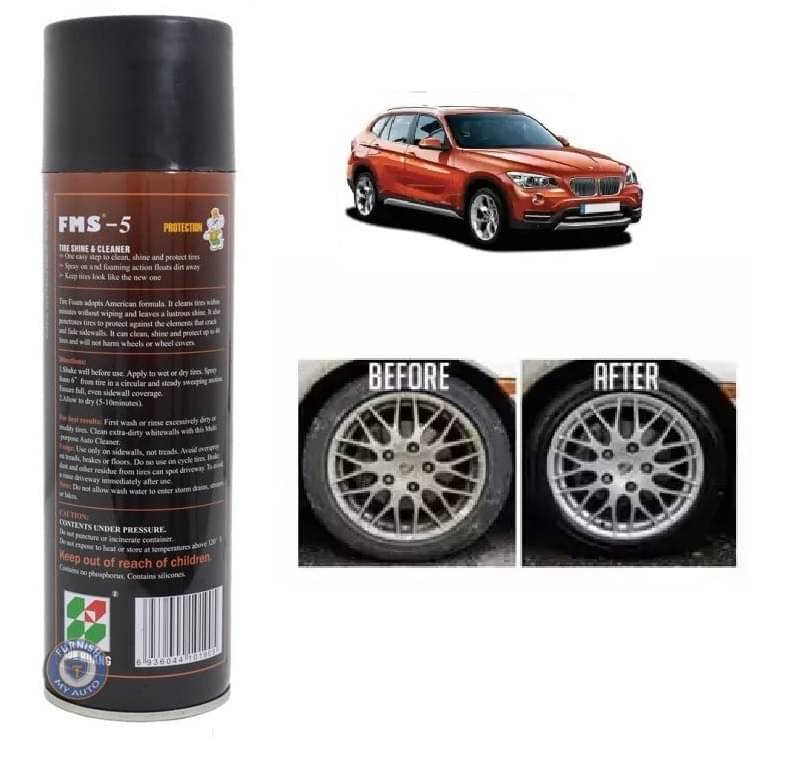 Multipurpose Tyre / Tire Foam Cleaner for Car Interior Seat Cover, Upholstery, Tire, Rim - Multi Surface Cleanser and Polisher Wheel Tire Cleaner (650 ml) Multipurpose Tyre / Tire Foam Cleaner for Car Interior Seat Cover, Upholstery, Tire, Rim - Multi Surface Cleanser and Polisher Wheel Tire Cleaner (650 ml)