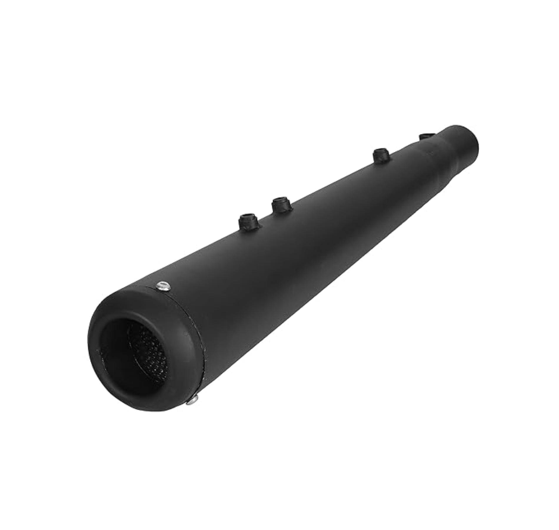 NOISEWAVE Megaphone Black Glasswool Exhaust silencer Royal Enfield Continental GT Full Exhaust System (Mild Steel) NOISEWAVE Megaphone Black Glasswool Exhaust silencer Royal Enfield Continental GT Full Exhaust System (Mild Steel)