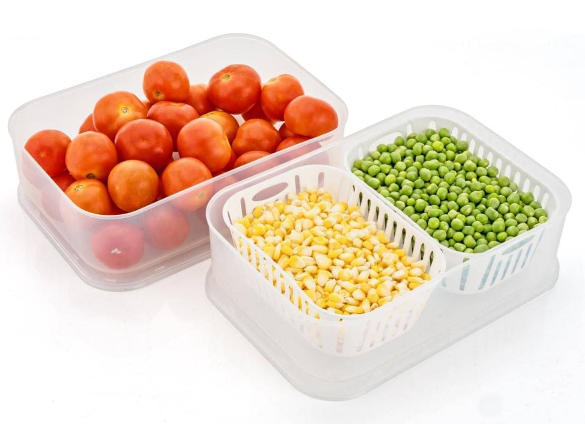     			ONNY FRIDGE CONTAINER 1 Plastic White Food Container ( Set of 1 )
