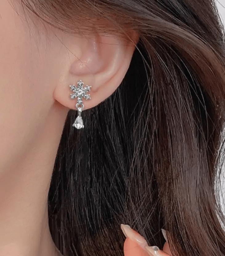    			Opus Gems Silver Drop Earrings ( Pack of 1 )