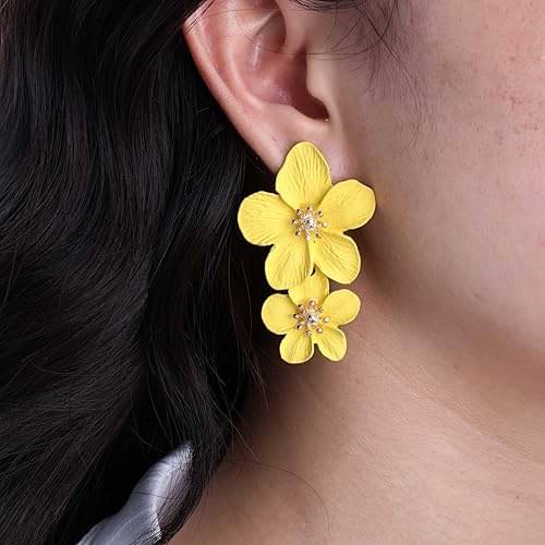     			Opus Gems Yellow Drop Earrings ( Pack of 1 )
