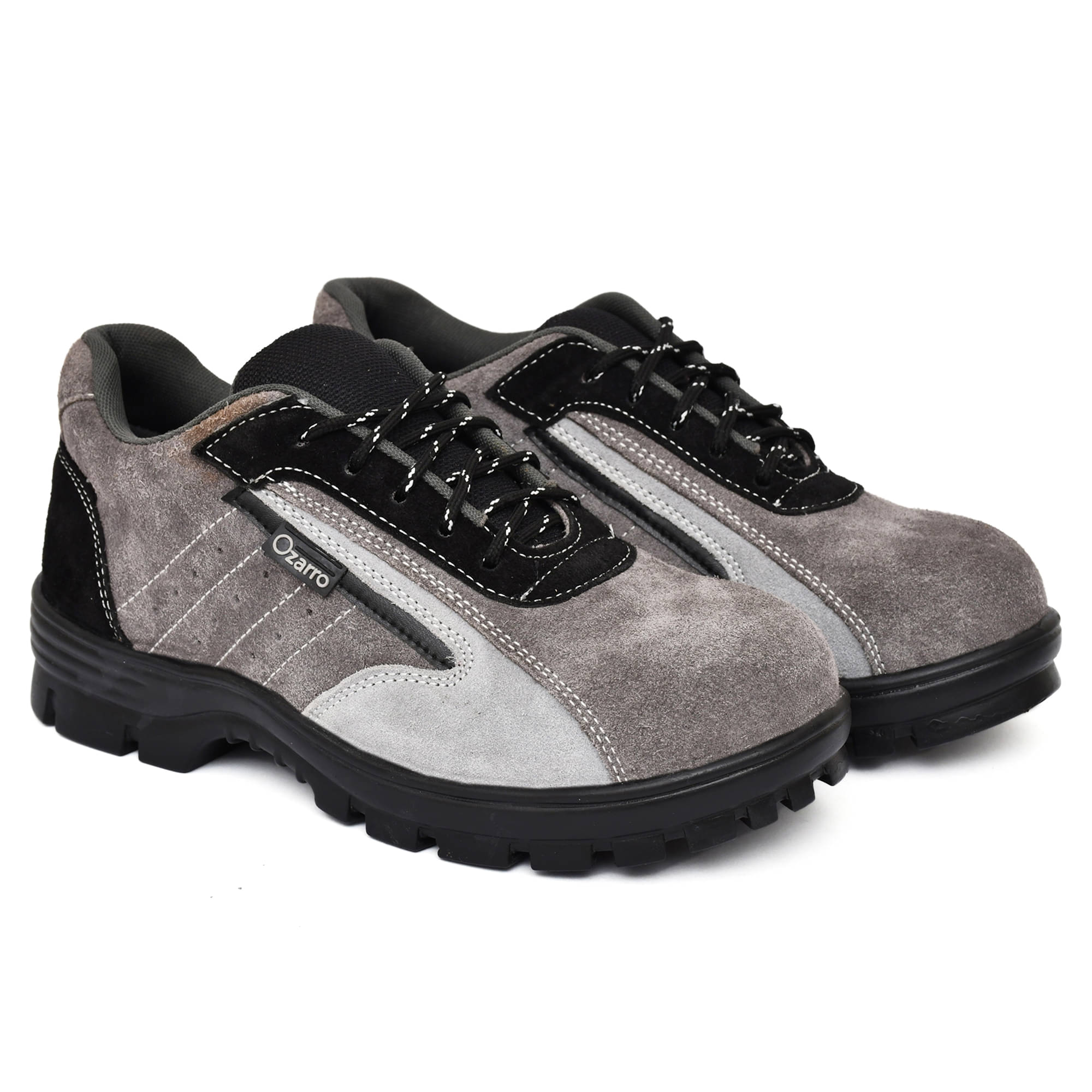     			Ozarro Derby Grey Safety Shoes