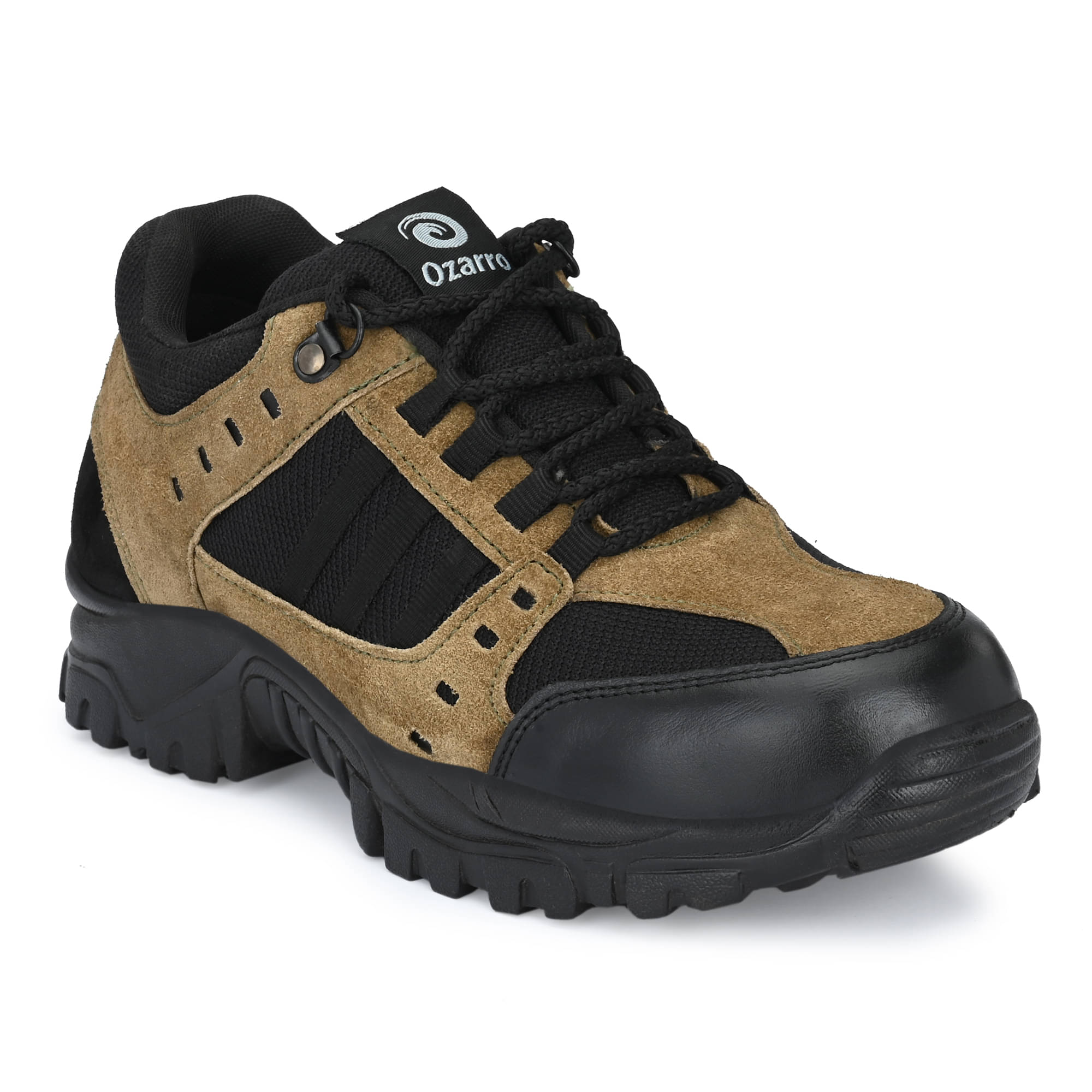     			Ozarro Derby Olive Green Safety Shoes
