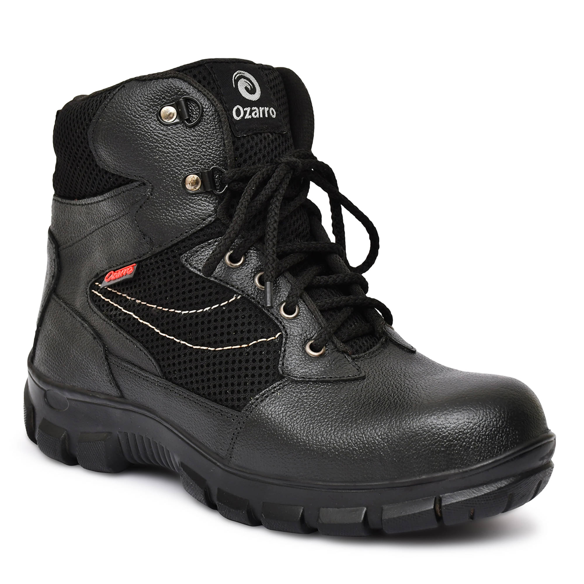 Ozarro High Ankle Black Safety Shoes Ozarro High Ankle Black Safety Shoes