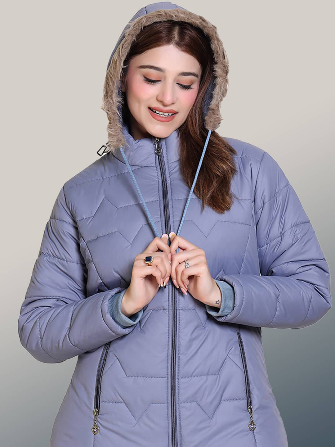 RIGHT DECISION - Polyester Blend Blue Puffer Pack of 1 RIGHT DECISION - Polyester Blend Blue Puffer Pack of 1