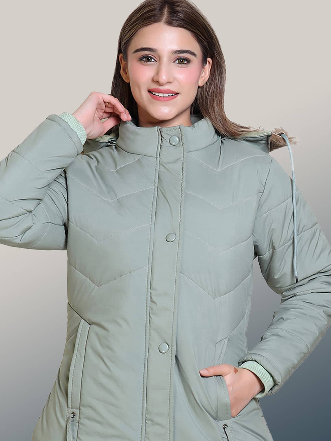 RIGHT DECISION - Polyester Blend Green Hooded Jackets Pack of 1 RIGHT DECISION - Polyester Blend Green Hooded Jackets Pack of 1
