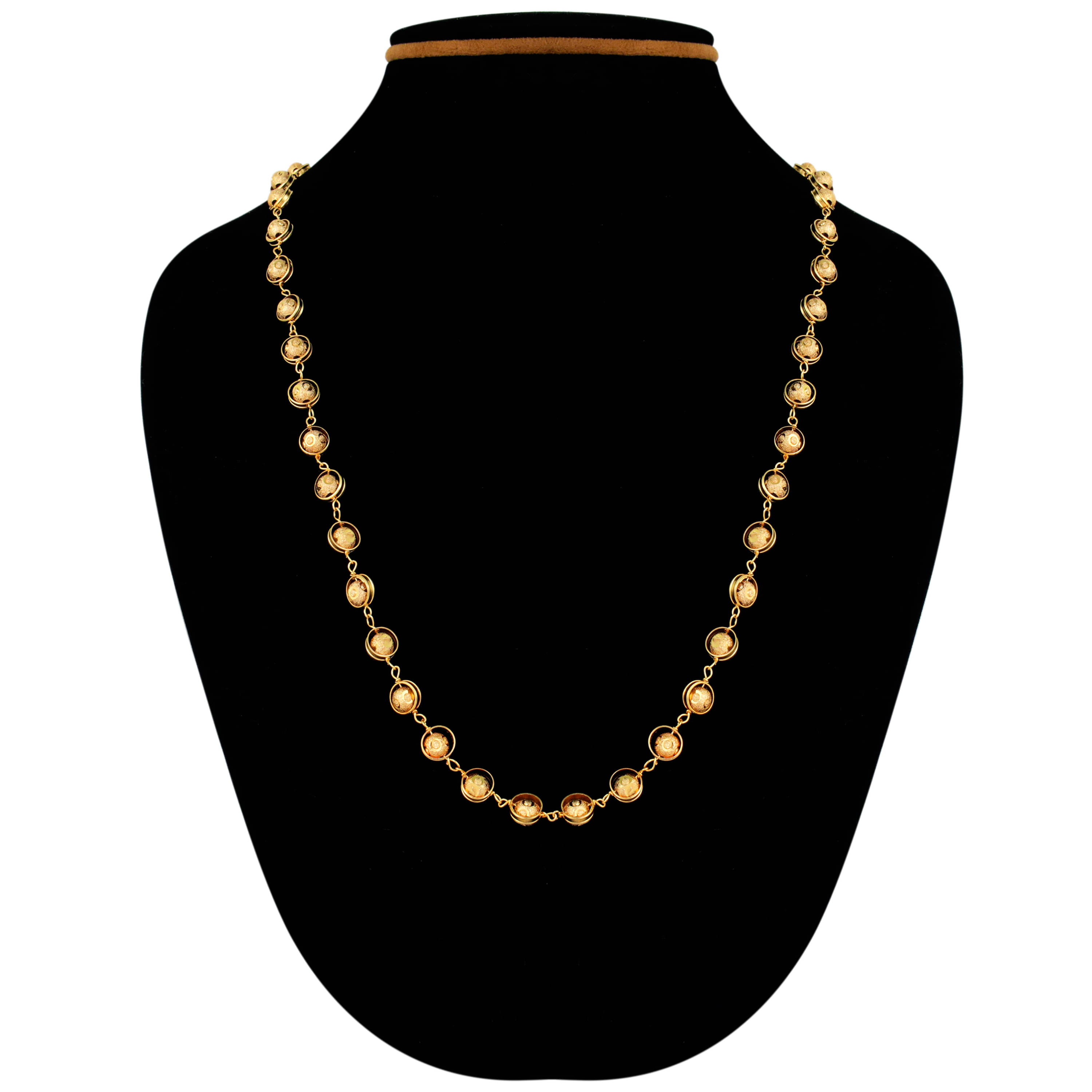     			Thrillz Gold Plated Brass Chain ( Pack of 1 )