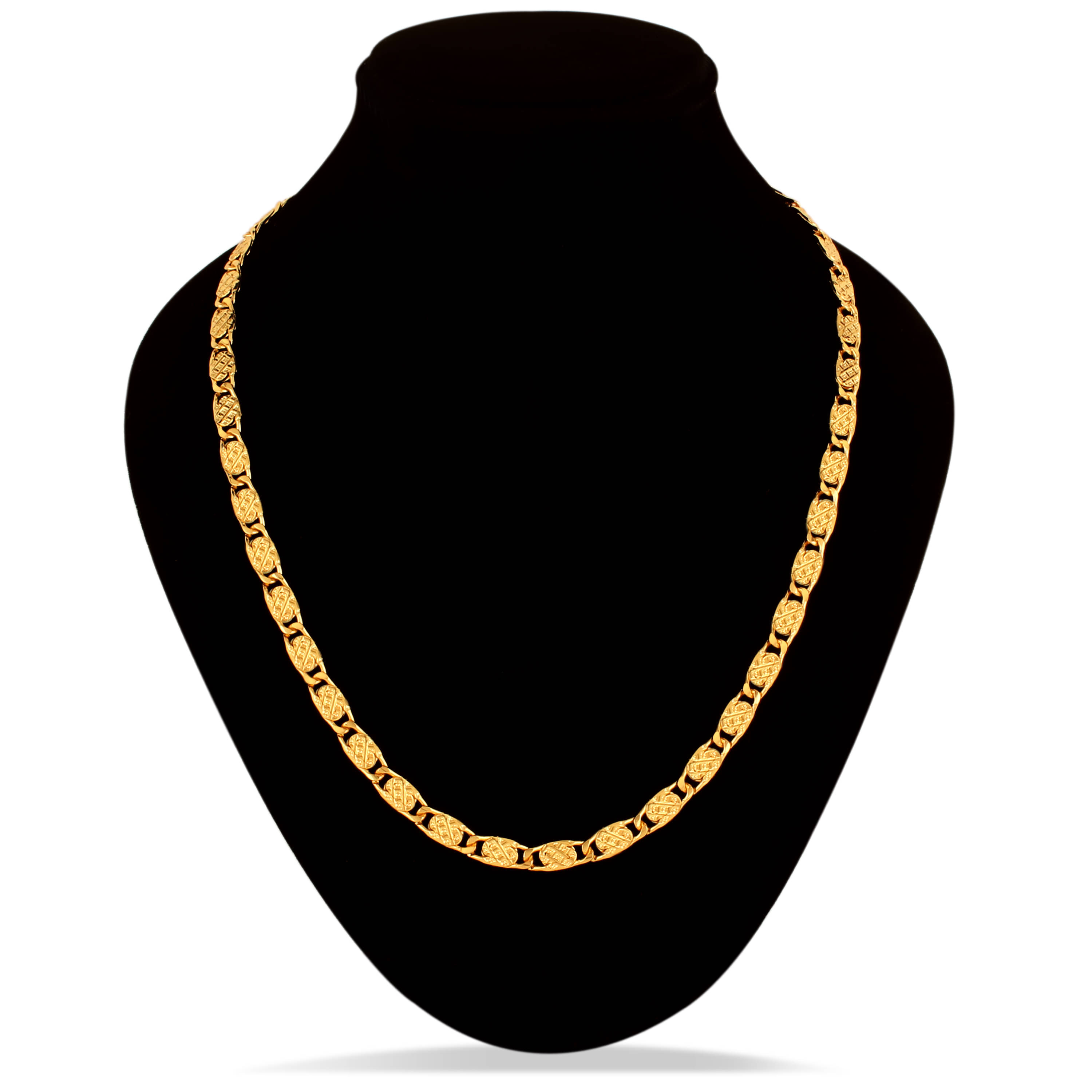     			Thrillz Gold Plated Brass Chain ( Pack of 1 )