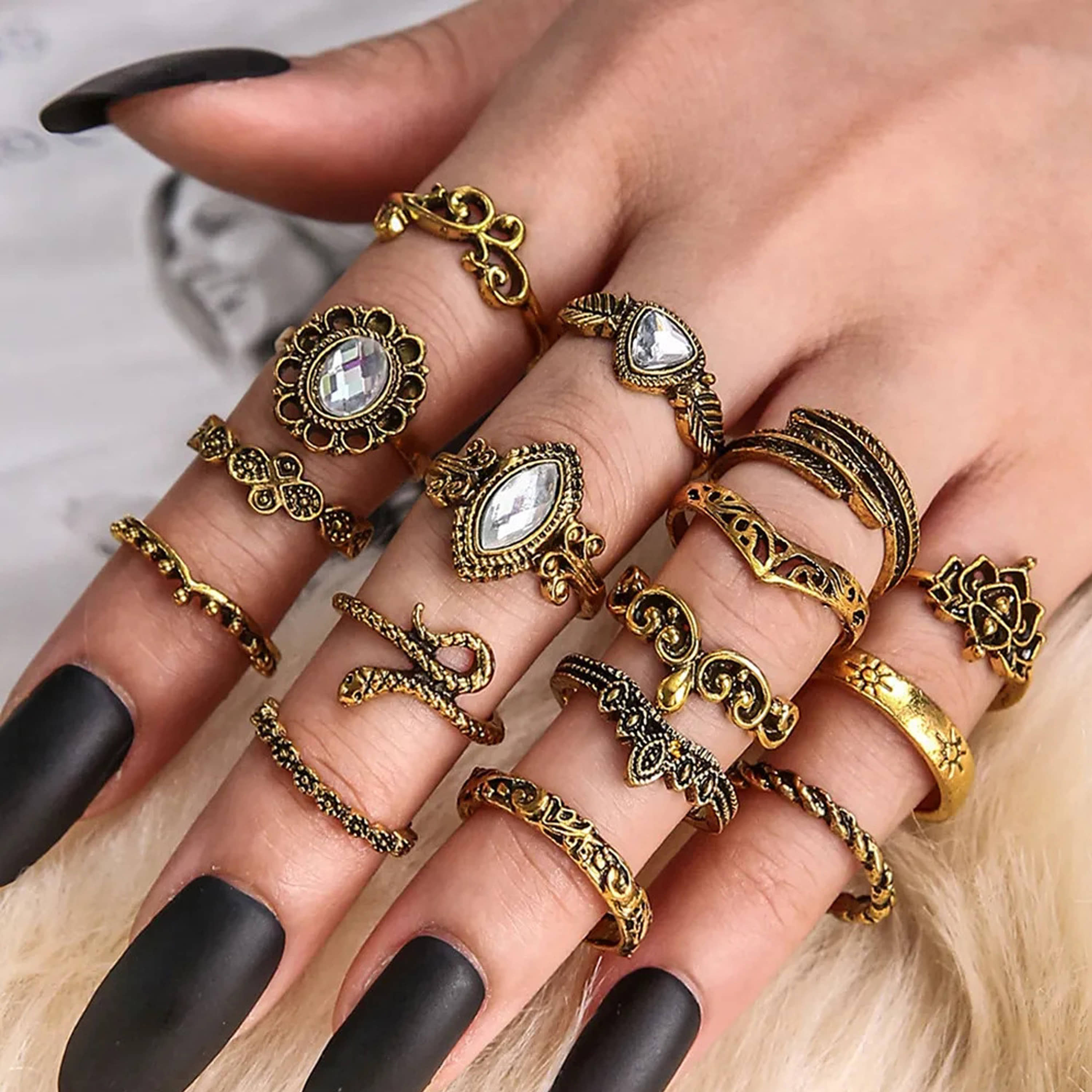 Thrillz Gold Rings ( Pack of 16 )