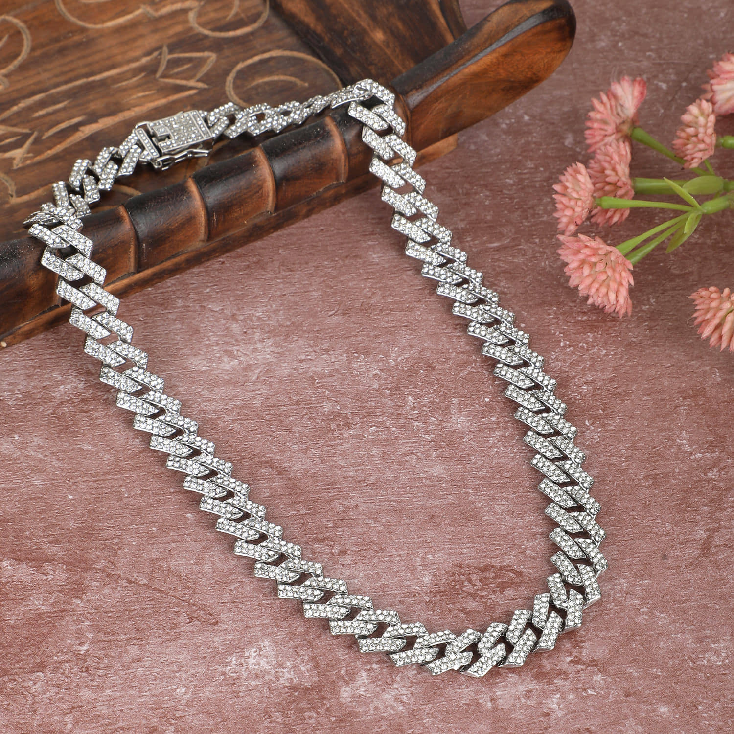 Thrillz Silver Plated Stainless Steel Chain ( Pack of 1 )