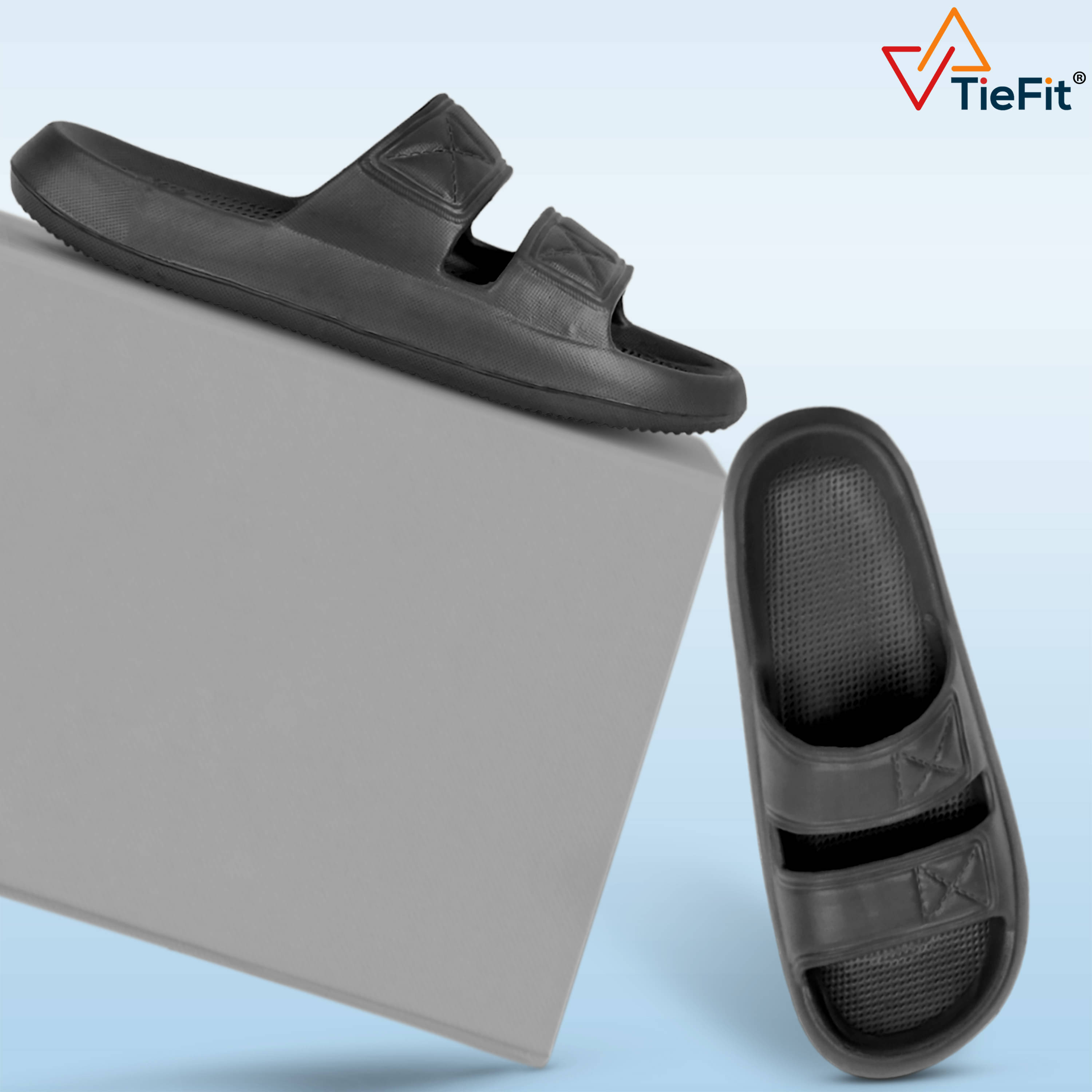     			TieFit Black Men's Daily Slipper