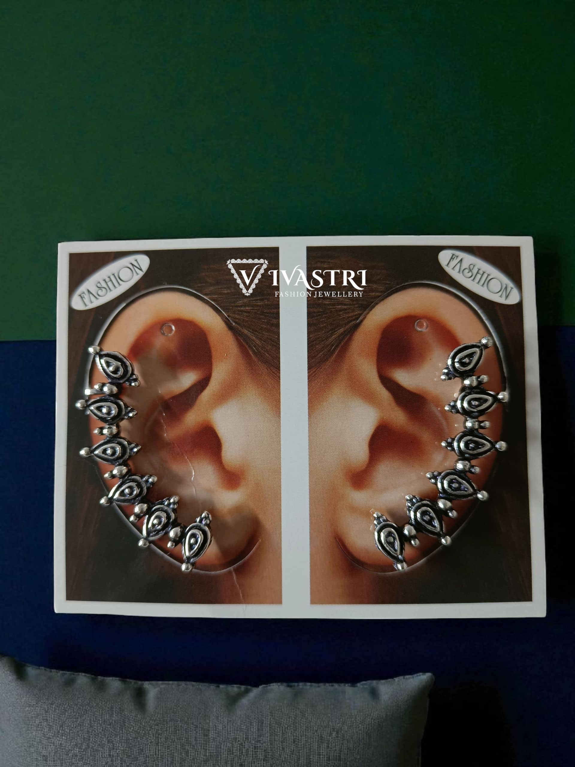 VIVASTRI Silver EarCuff Earrings ( Pack of 1 ) - Earrings | Buy online on ZillyBuy