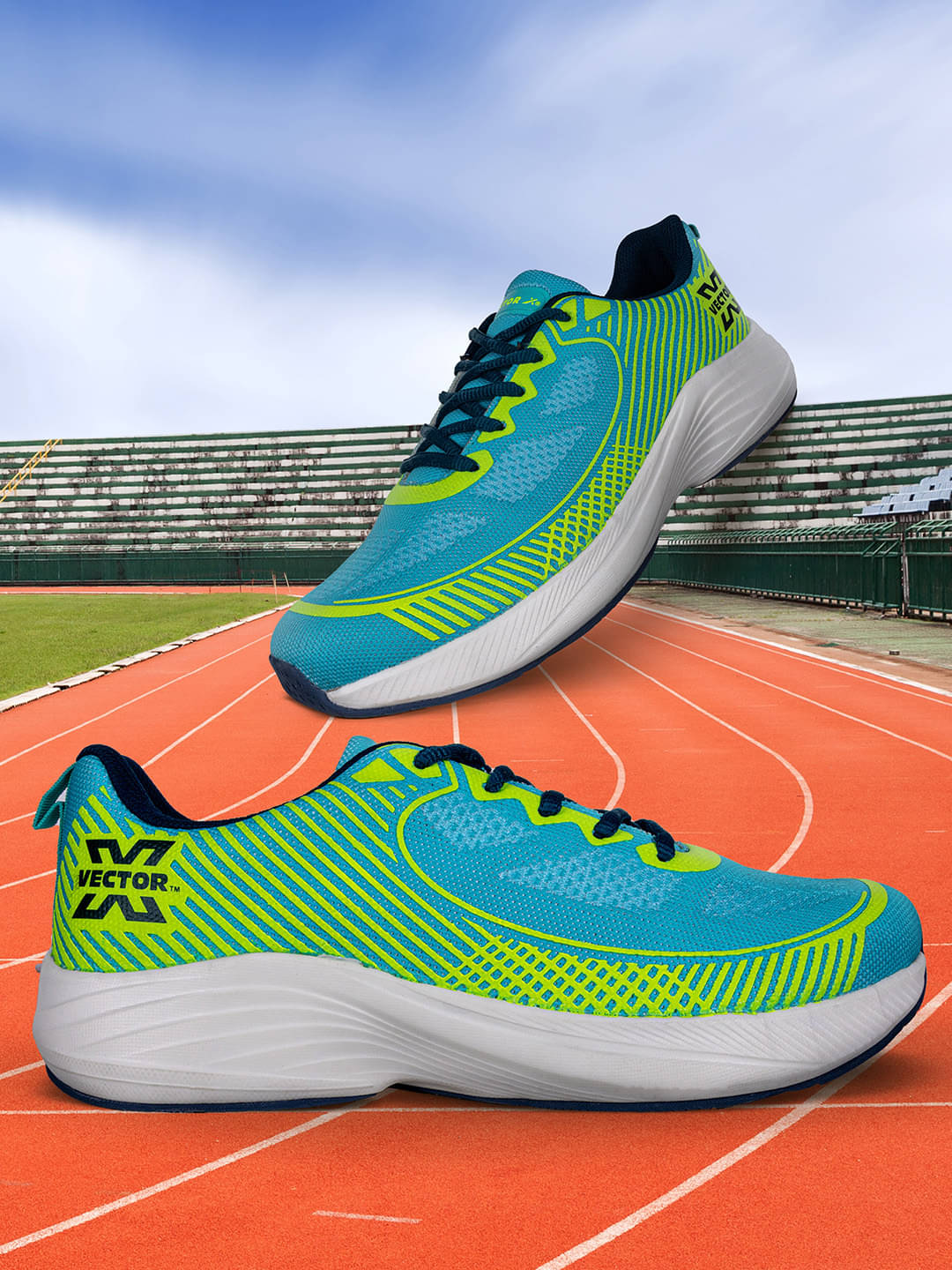 Vector X Drifter Jogging Turquoise Men's Sports Running Shoes Vector X Drifter Jogging Turquoise Men's Sports Running Shoes