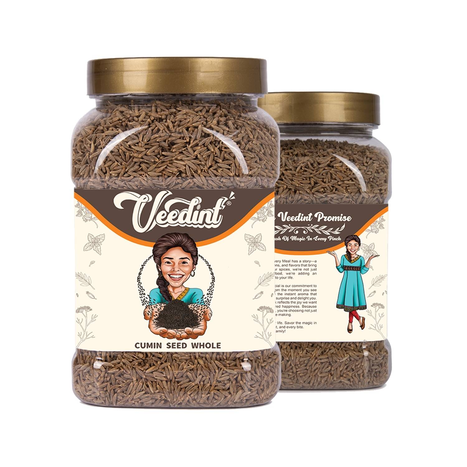     			VeeDInt Cumin seed Whole,200 Gram, Jeera, Indian Origin 200 Gram 200 gm