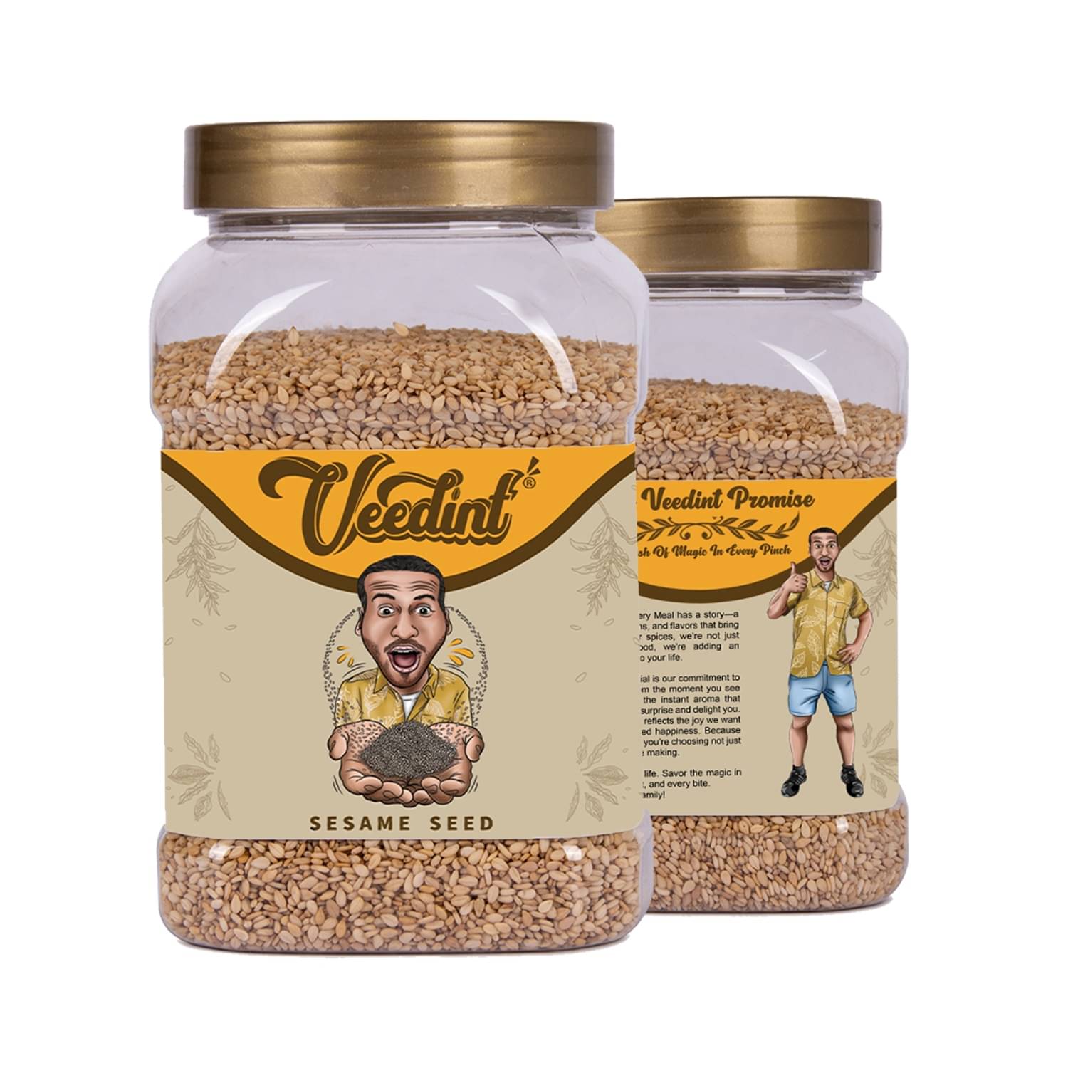 VeeDInt Sesame Seeds, 400 Gram, Whole, Natural, White, Raw, Indian Origin 400 gm VeeDInt Sesame Seeds, 400 Gram, Whole, Natural, White, Raw, Indian Origin 400 gm