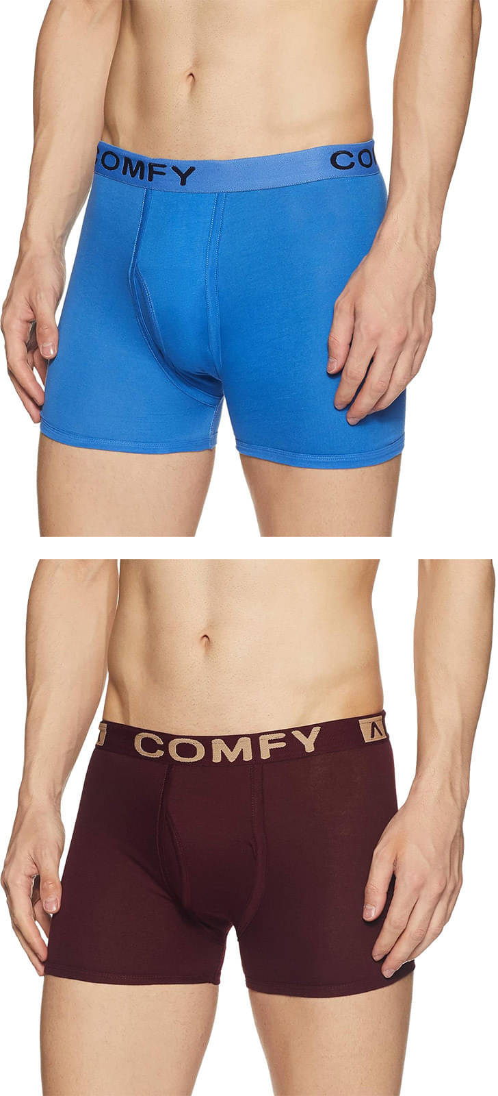     			Amul comfy Pack of 2 Cotton Trunks For Men's ( Multicolor )