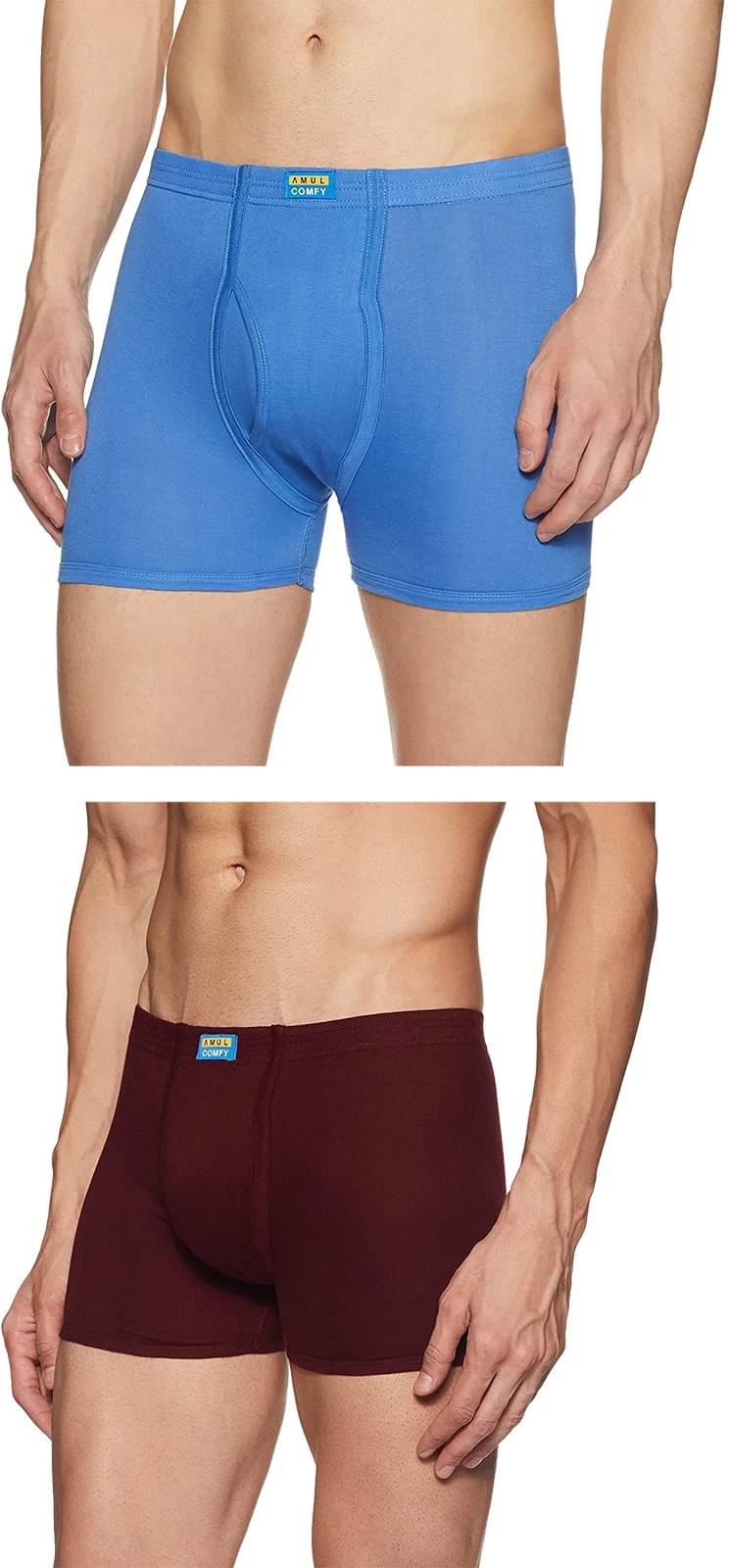     			Amul comfy Pack of 2 Cotton Trunks For Men's ( Multicolor )